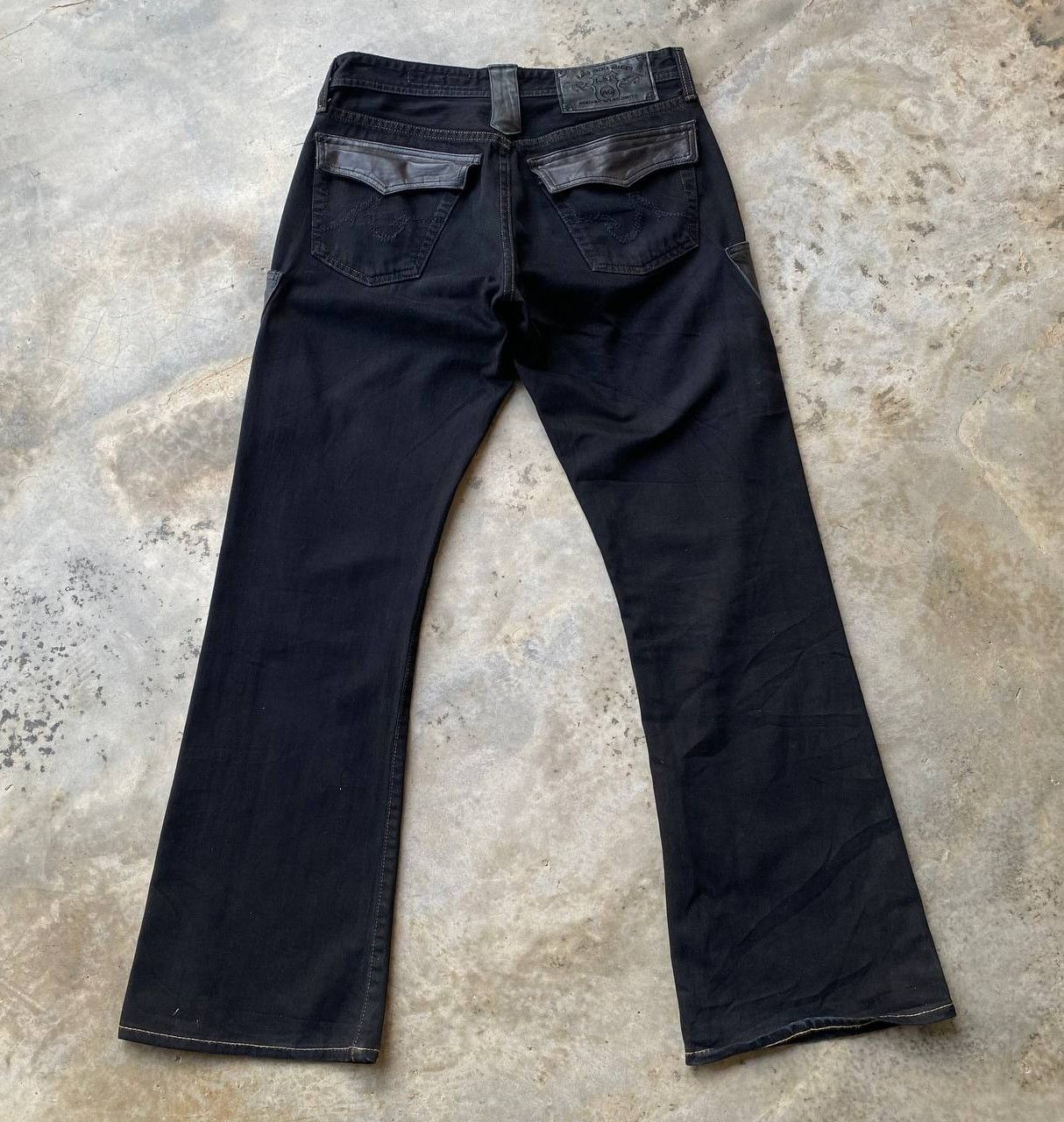 AG Adriano Goldschmied FLARE AG Adriano Goldschmied "The Fillmore" Leather Western Size US 29 - 6 Thumbnail
