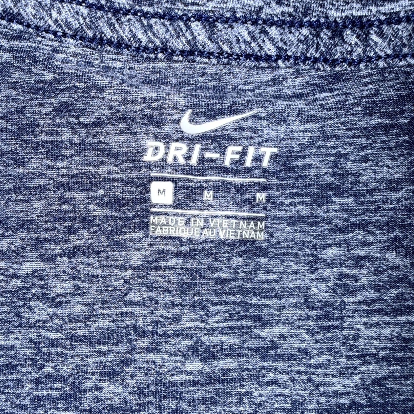 Nike Nike Dri-FIT T-Shirt Heather Blue Women Short Sleeve Top Medium Size M / US 6-8 / IT 42-44 - 4 Thumbnail
