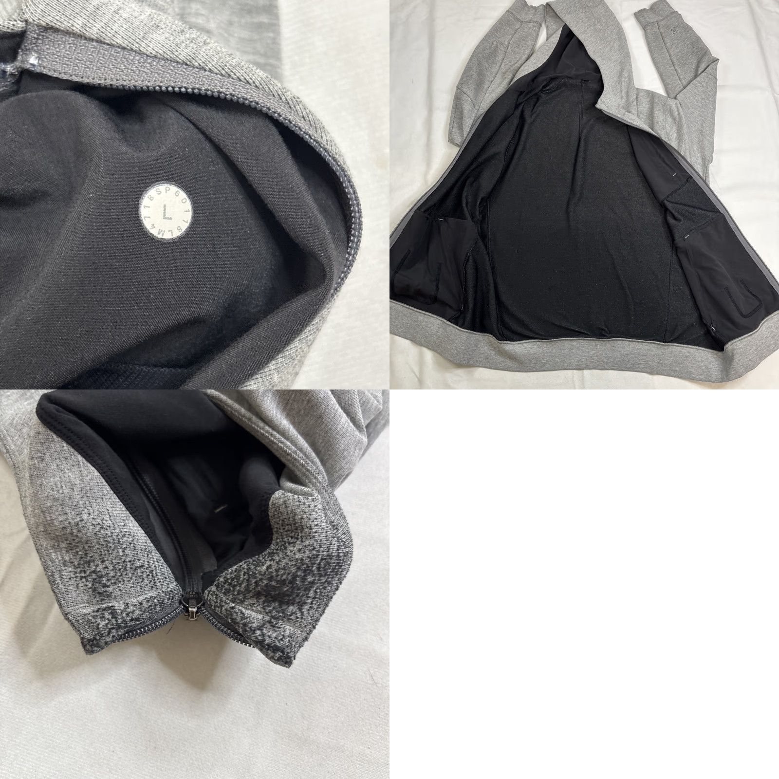 Lululemon Lululemon City Sweat Hooded Zip Hoodie Men L Gray Size US L / EU 52-54 / 3 - 8 Thumbnail