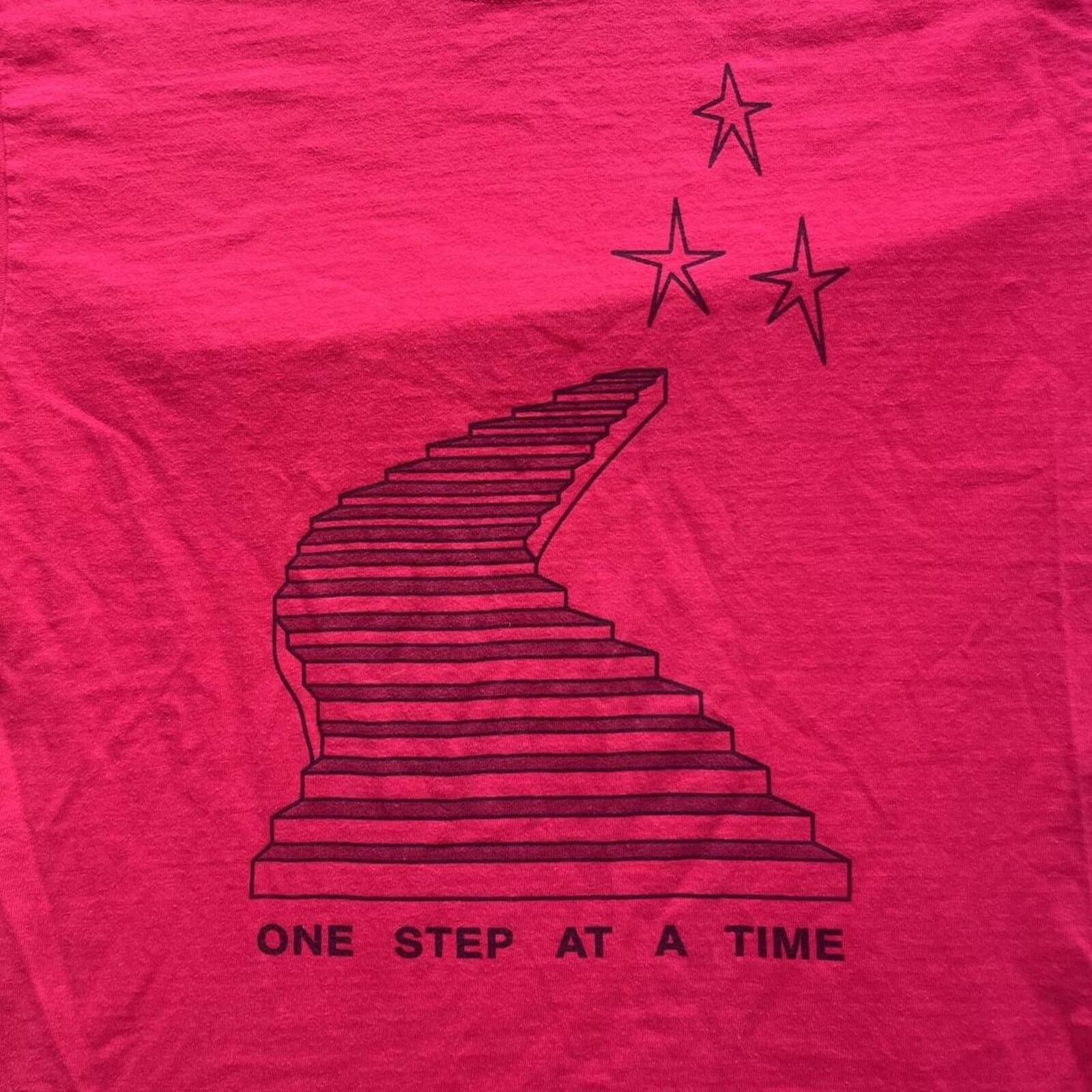 Hanes Positive One Step At A Time Graphic T-Shirt Size Medium Size US M / EU 48-50 / 2 - 2 Thumbnail
