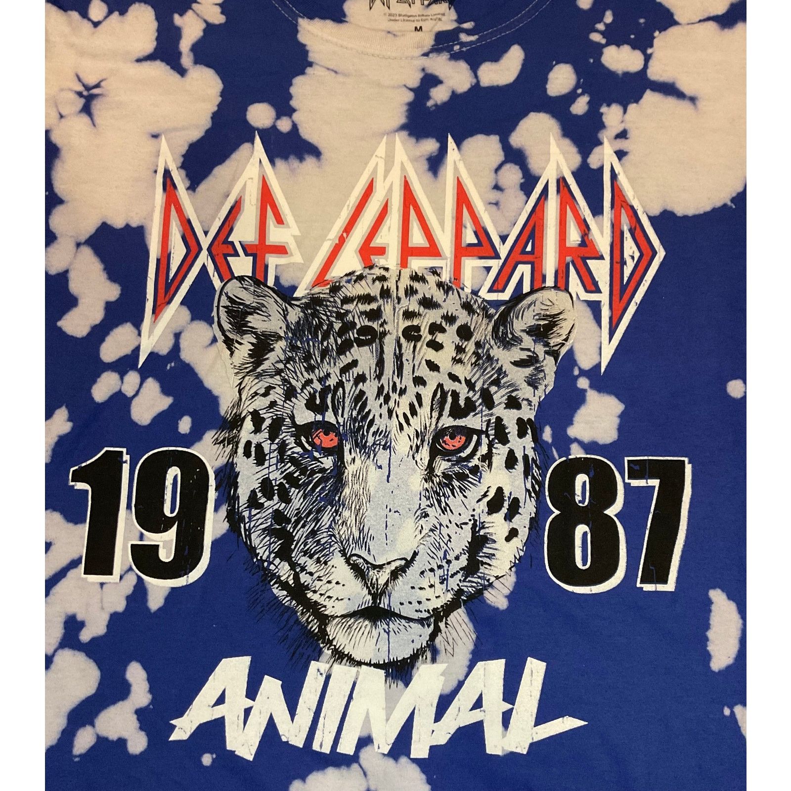 Def Leppard 🐆 Def Leppard “Animal” 1987 Bleach Tie-Dye Tee (M) 🐆 Size US M / EU 48-50 / 2 - 3 Thumbnail