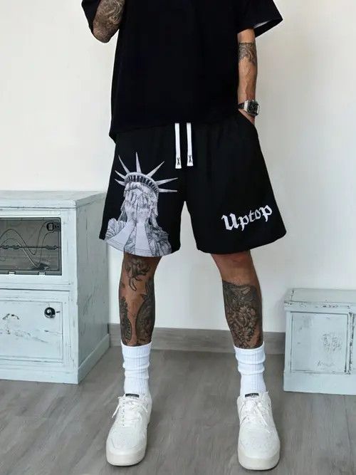 Jean Graphic Y2K Drip shorts Size US 32 / EU 48 - 4 Thumbnail