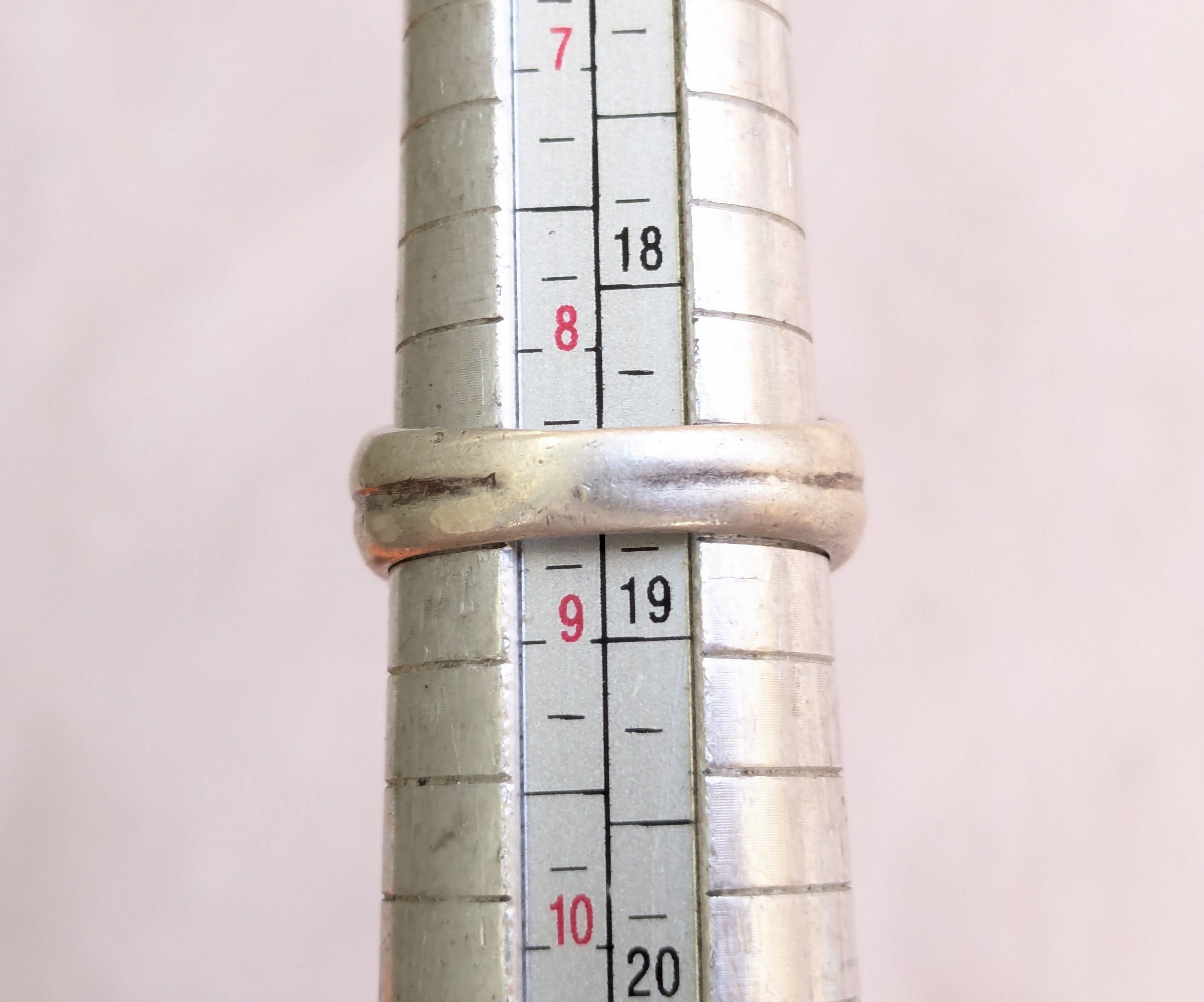 Jewelry Vintage Sterling Silver Ring Pink Coral 8.5 Oval Cabochon Size ONE SIZE - 13 Thumbnail