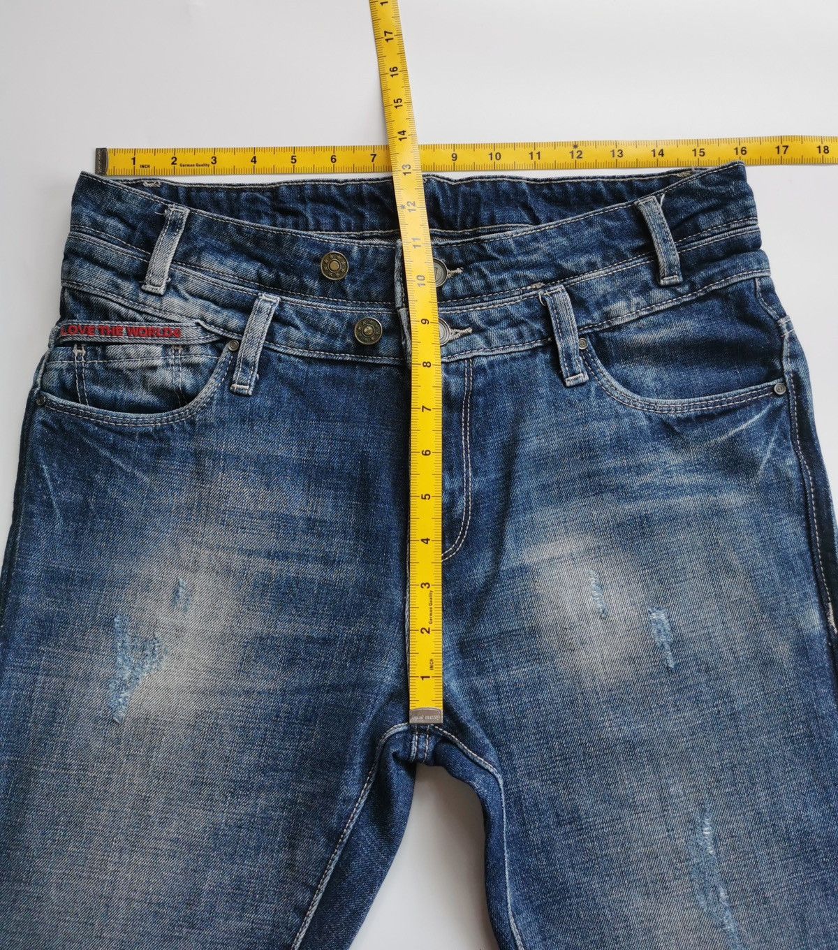 Japanese Brand Desigual Double Waist Jeans Size US 32 / EU 48 - 9 Thumbnail
