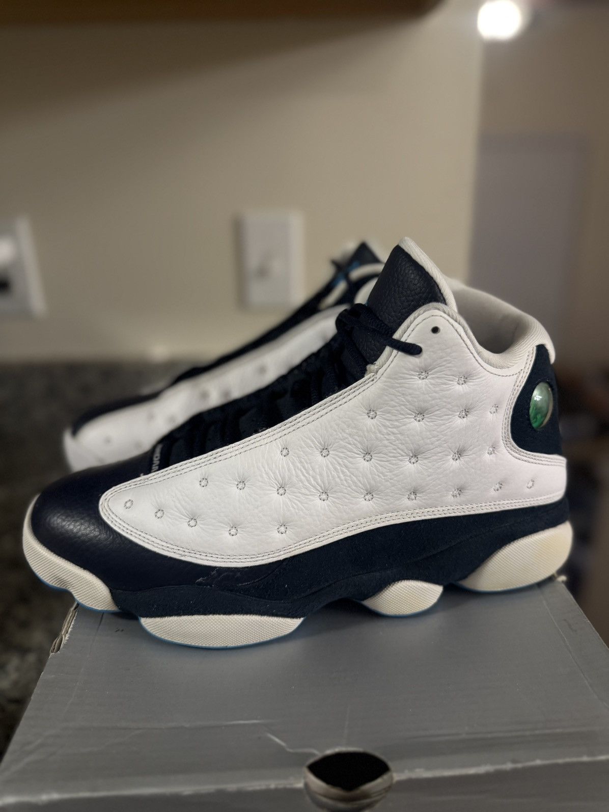 Jordan Brand × Nike 10 - Nike Air Jordan 13 XIII Retro Obsidian White Blue Size US 10 / EU 43 - 5 Thumbnail