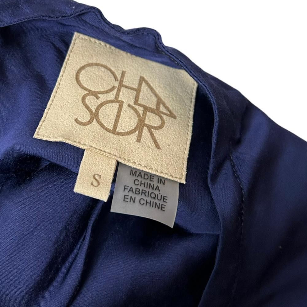 Chase Authentics Chaser l Navy Satin Knee Length Dress Small Size S / US 4 / IT 40 - 7 Thumbnail