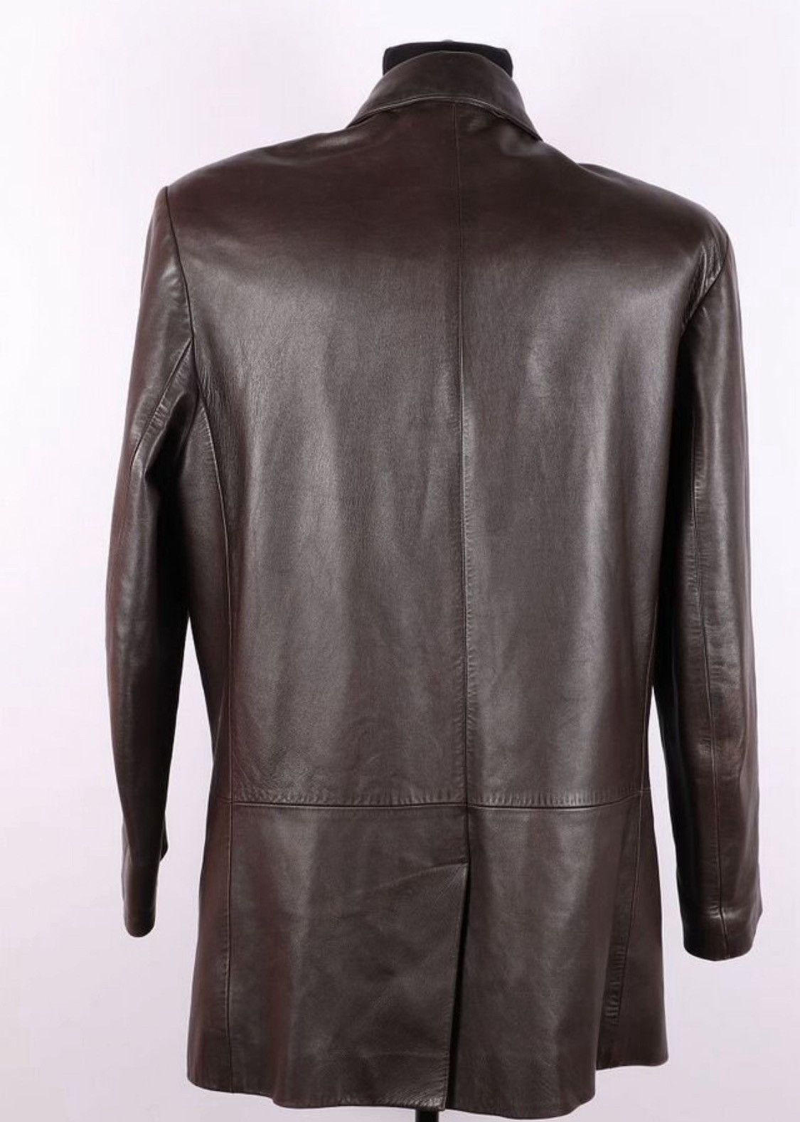 Gucci Archive Gucci by Tom Ford Leather Biker Coat Jacket Size US M / EU 48-50 / 2 - 2 Thumbnail