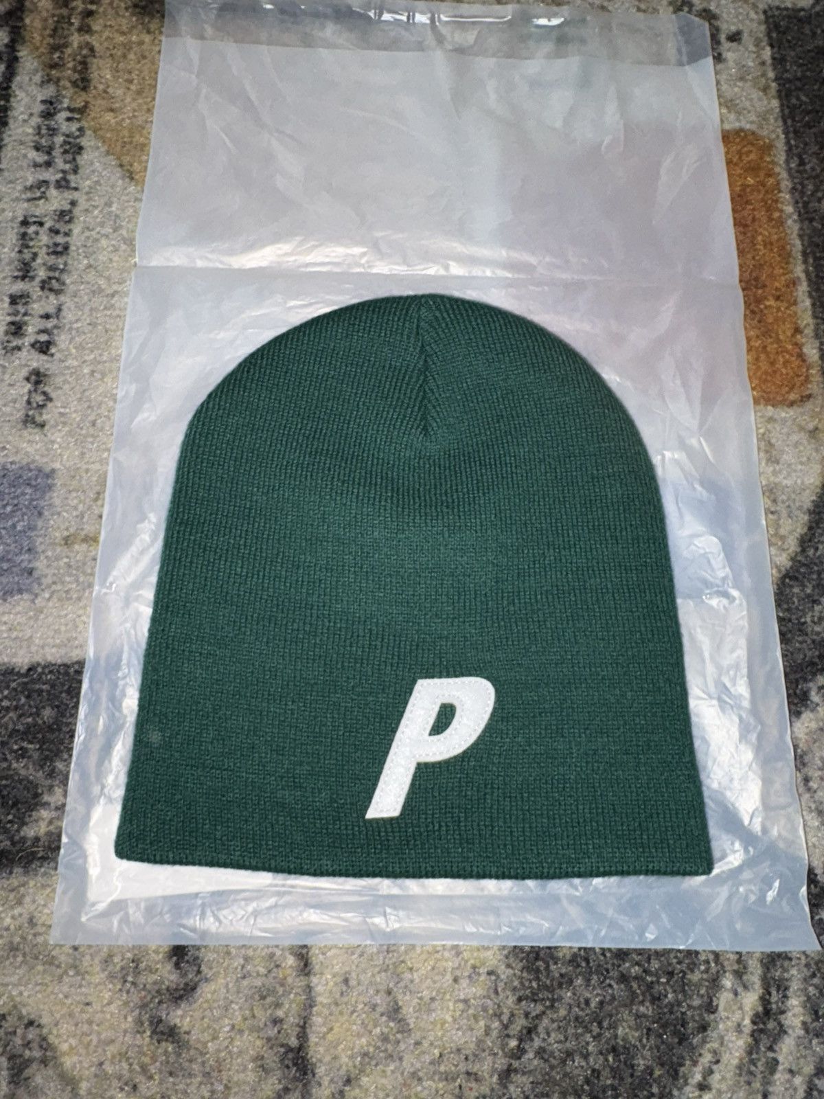 Palace Palace P Nein Cuff Beanie Green Size ONE SIZE - 1 Thumbnail
