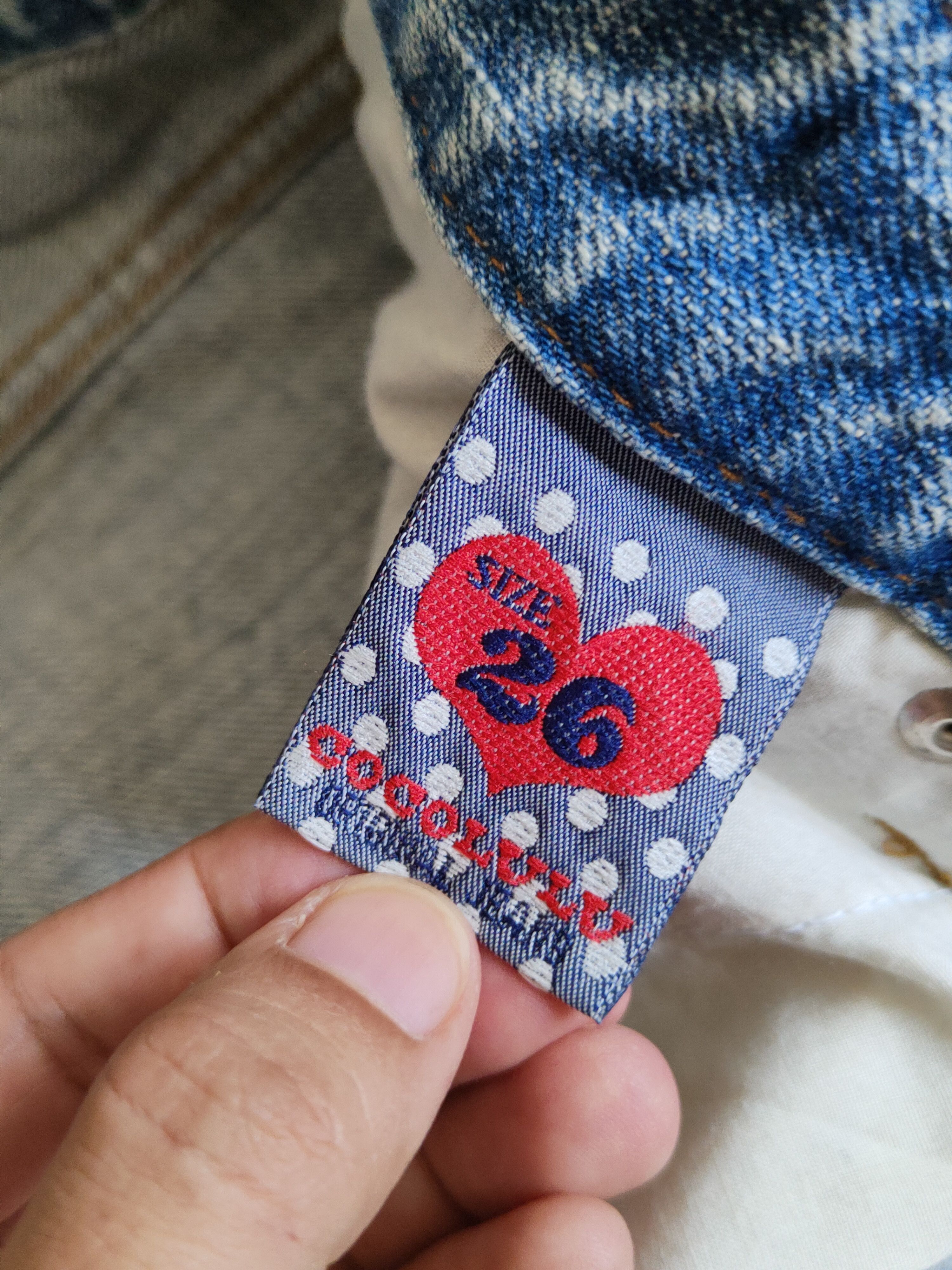 Japanese Brand Cocolulu Blue Faded Distressed Multipocket Denim #S1530 Size 29" - 16 Thumbnail
