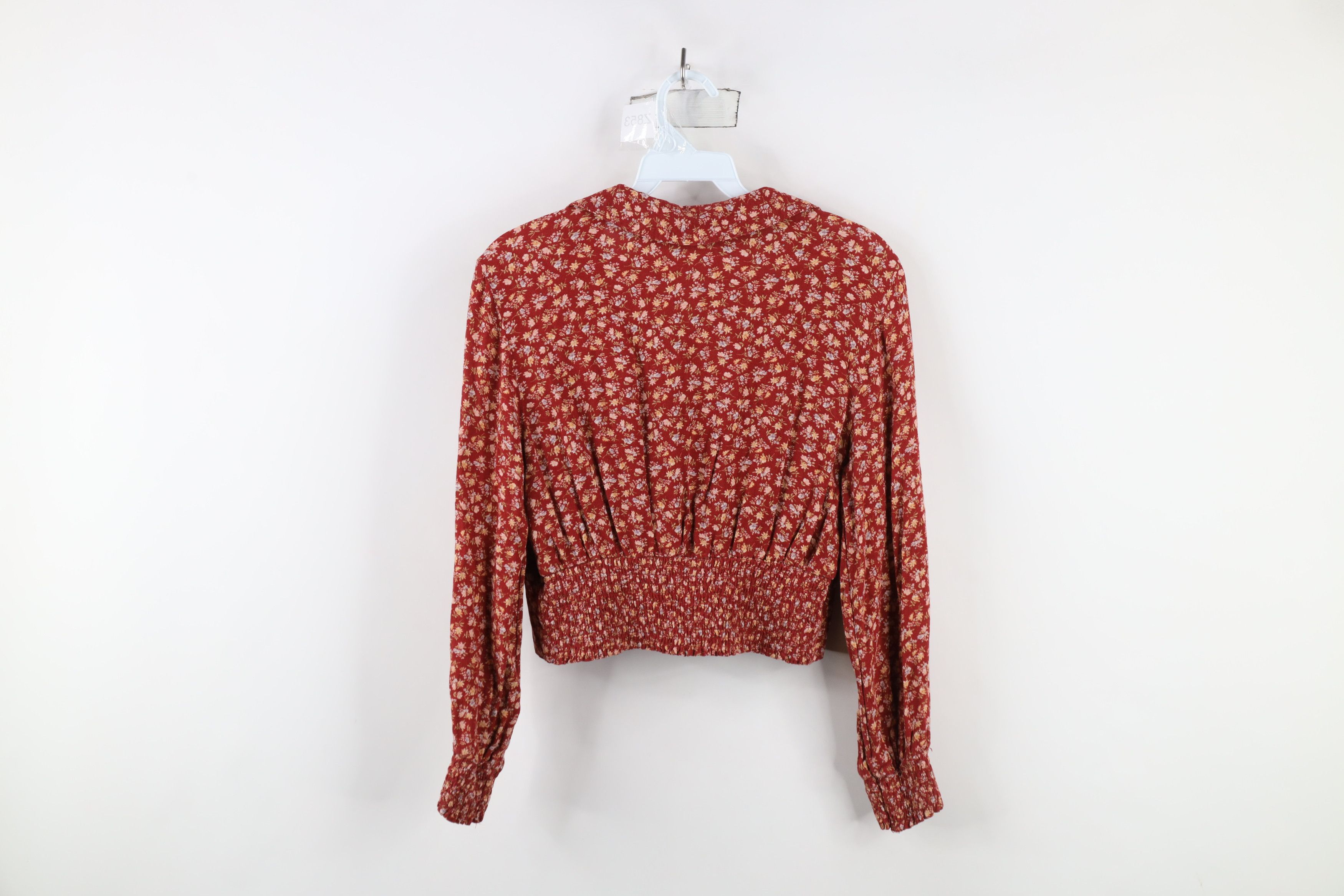 American Eagle Outfitters × Vintage Vintage Y2K American Eagle Outfitters Flower Cropped Shirt Size M / US 6-8 / IT 42-44 - 9 Thumbnail