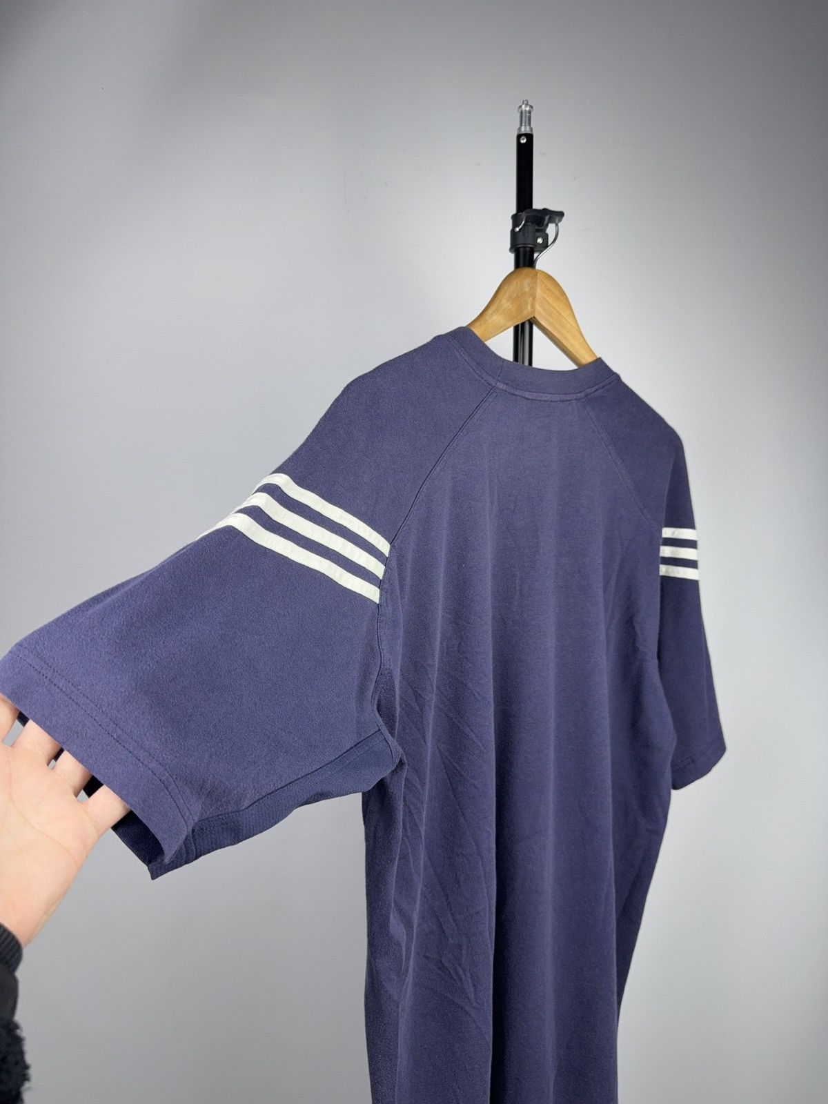 Adidas 90d Retro Adidas Y2K Performance Three Stripe Tee Faded Size US L / EU 52-54 / 3 - 12 Thumbnail