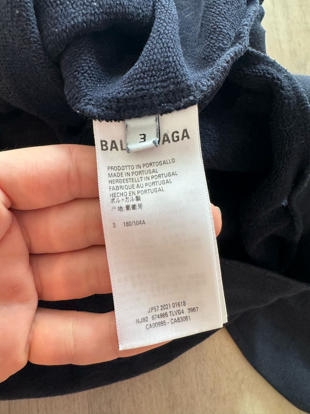 Balenciaga No Comment Hoodie Wide Fit Size US L / EU 52-54 / 3 - 6 Thumbnail
