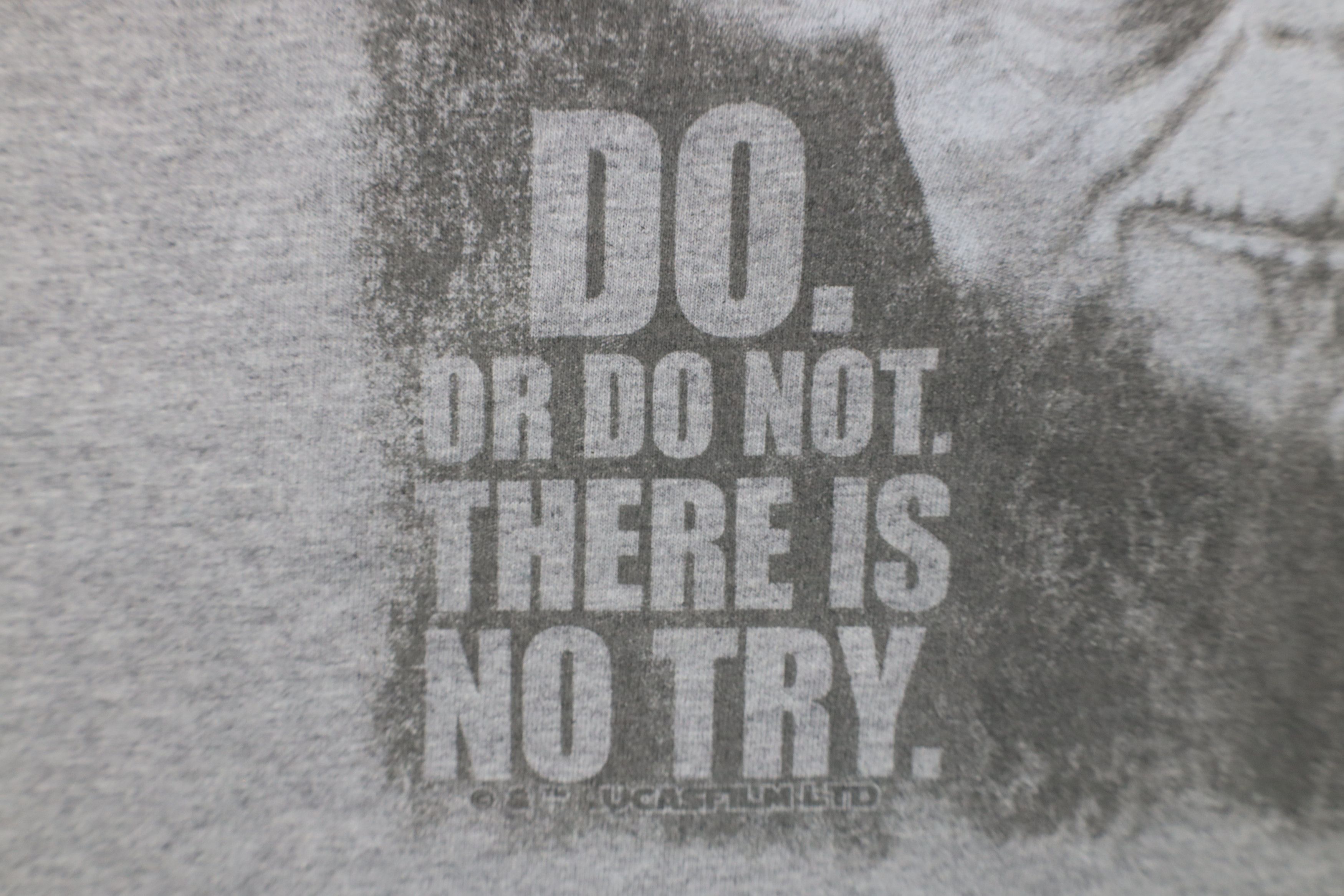 Vintage Vintage Star Wars Yoda University Long Sleeve T-Shirt Gray Size US XL / EU 56 / 4 - 6 Thumbnail