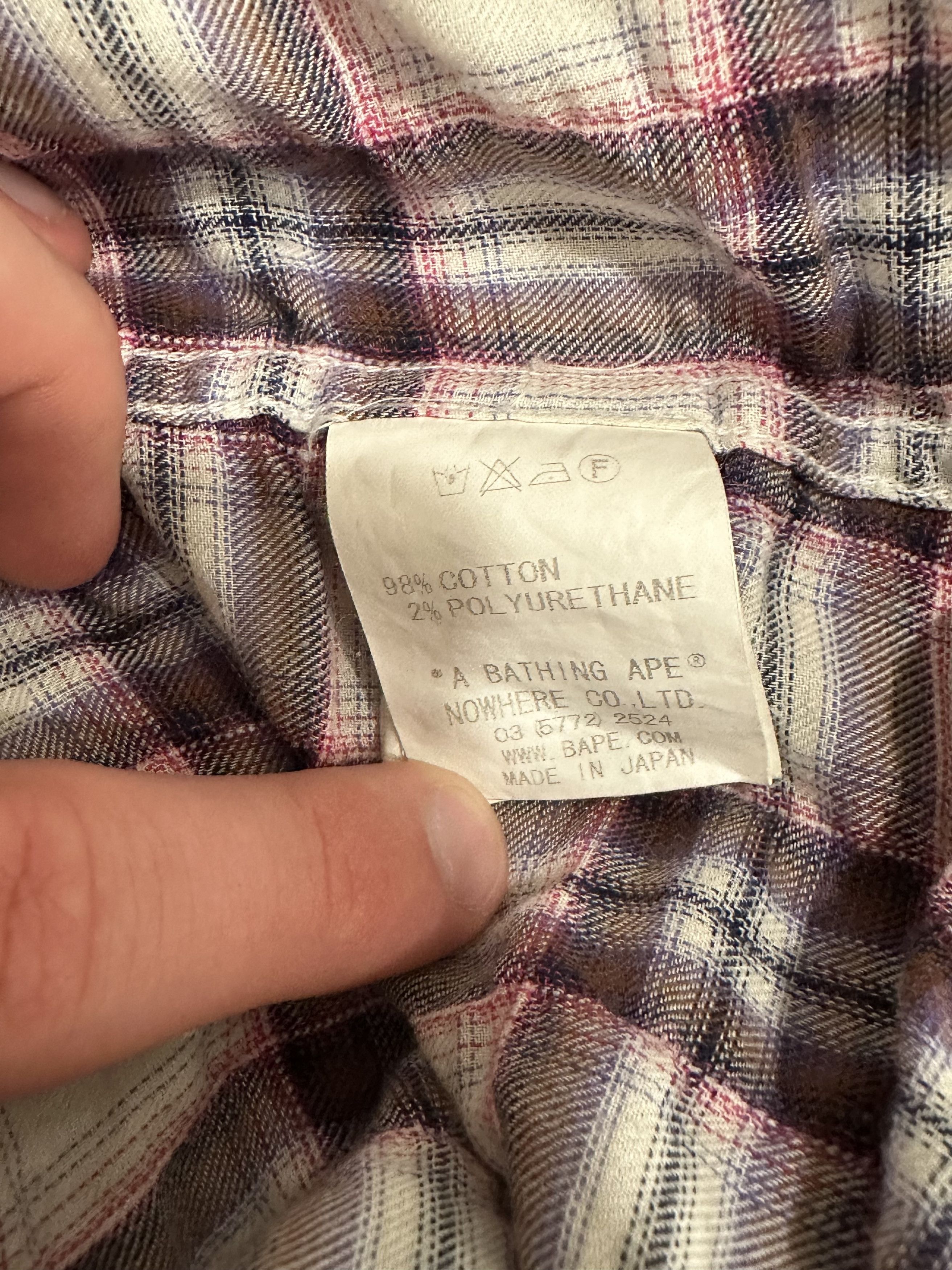 Bape Bape Pink Flannel Size US L / EU 52-54 / 3 - 4 Thumbnail