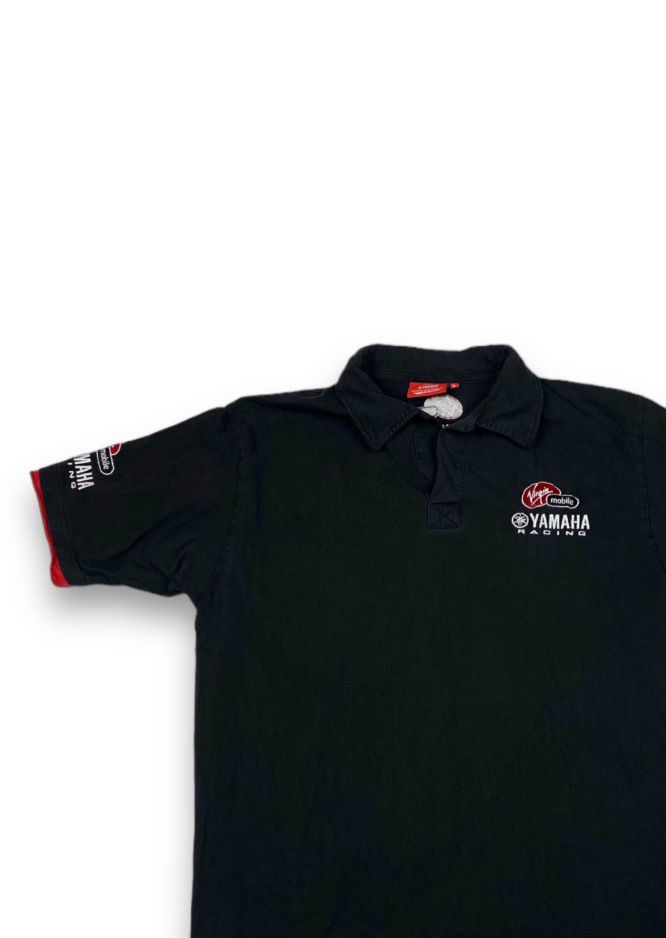 Yamaha Vintage YAMAHA Black Many Logos Polo Shirt Y2k M698 Size US L / EU 52-54 / 3 - 3 Thumbnail