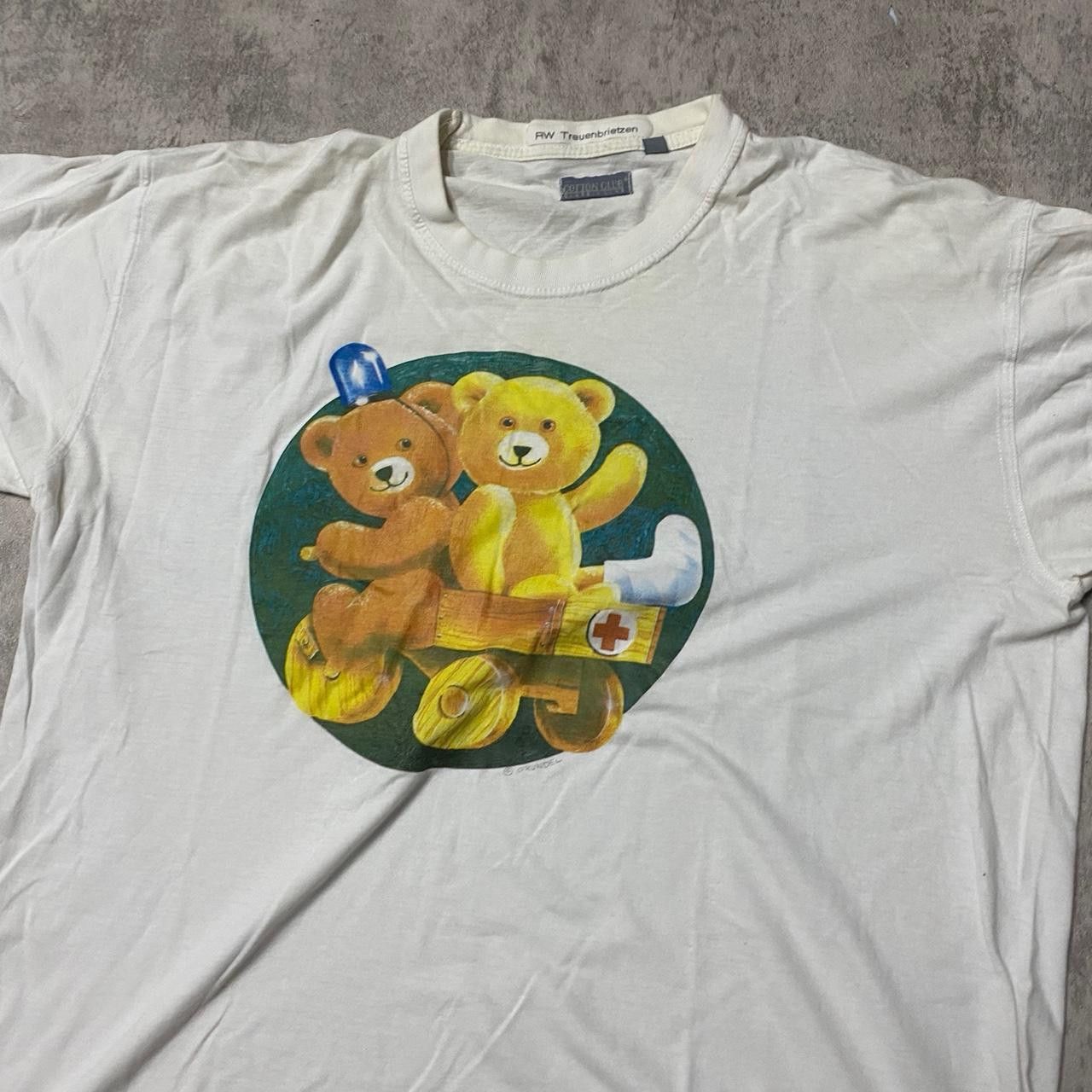 Other White vintage 90s Teddy Bear T-shirt Size US XL / EU 56 / 4 - 2 Thumbnail