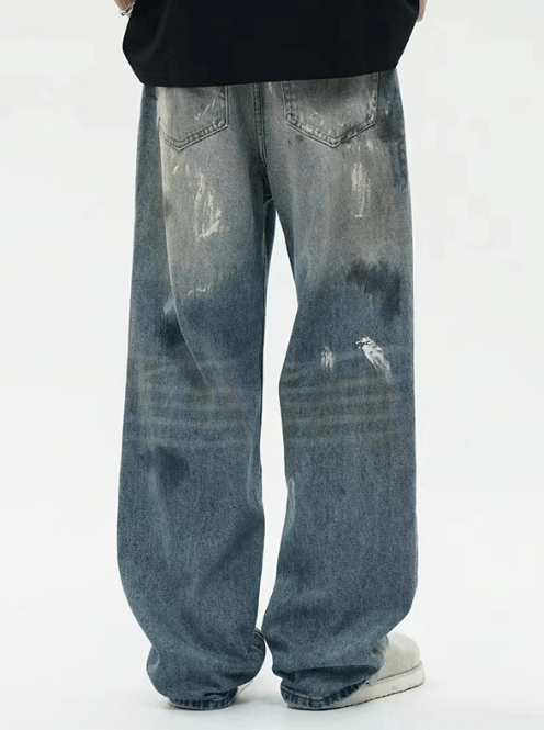 Japanese Brand × Jean American retro ink-washed distressed jeans Size US 32 / EU 48 - 4 Thumbnail