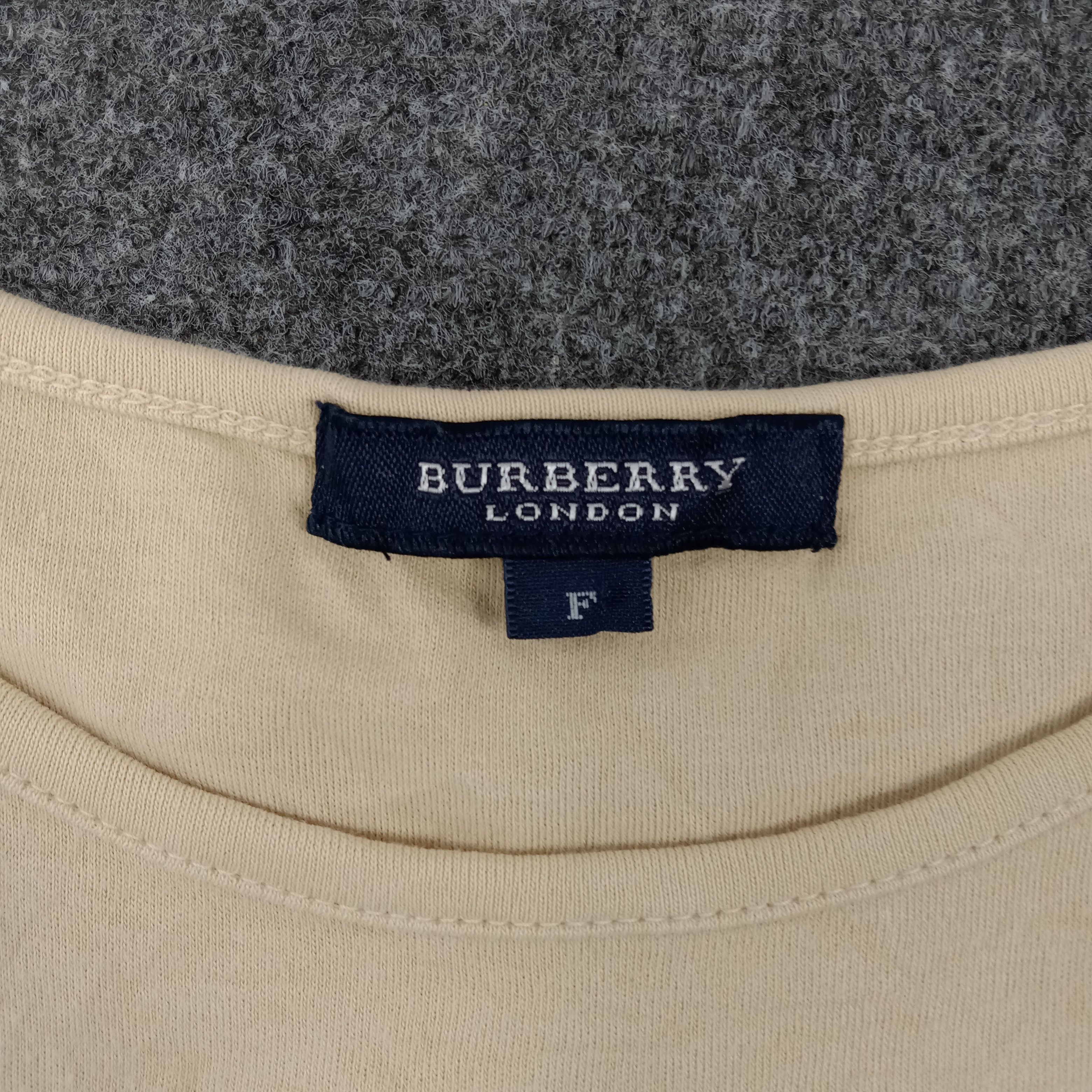 Burberry × Vintage Burberry London Luxury Brand Crop Tshirt Size M / US 6-8 / IT 42-44 - 3 Thumbnail