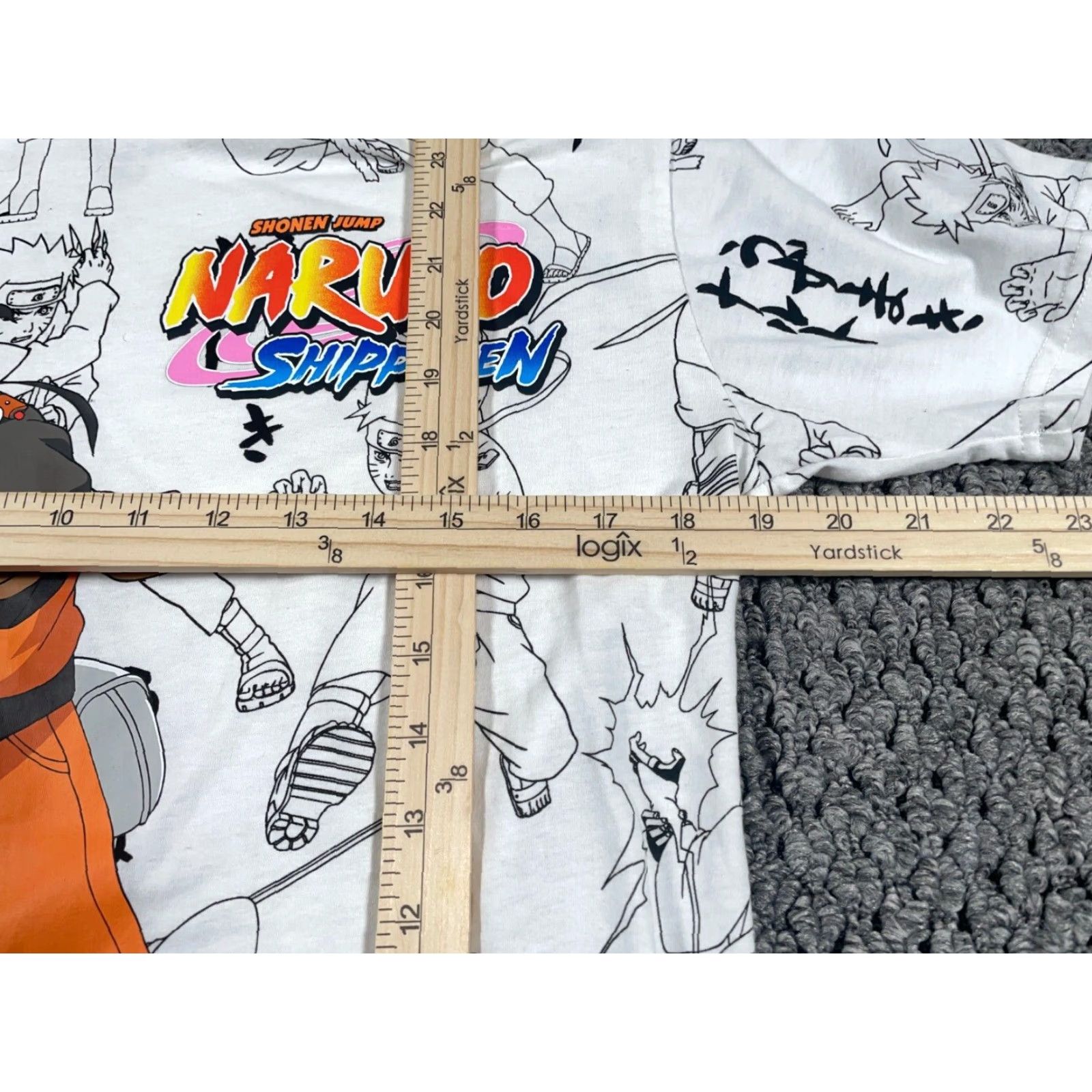 Etro VINTAGE Naruto Shirt Adult Medium White AOP Geometric Print 90s Anime Mens Shirt Size US M / EU 48-50 / 2 - 5 Thumbnail