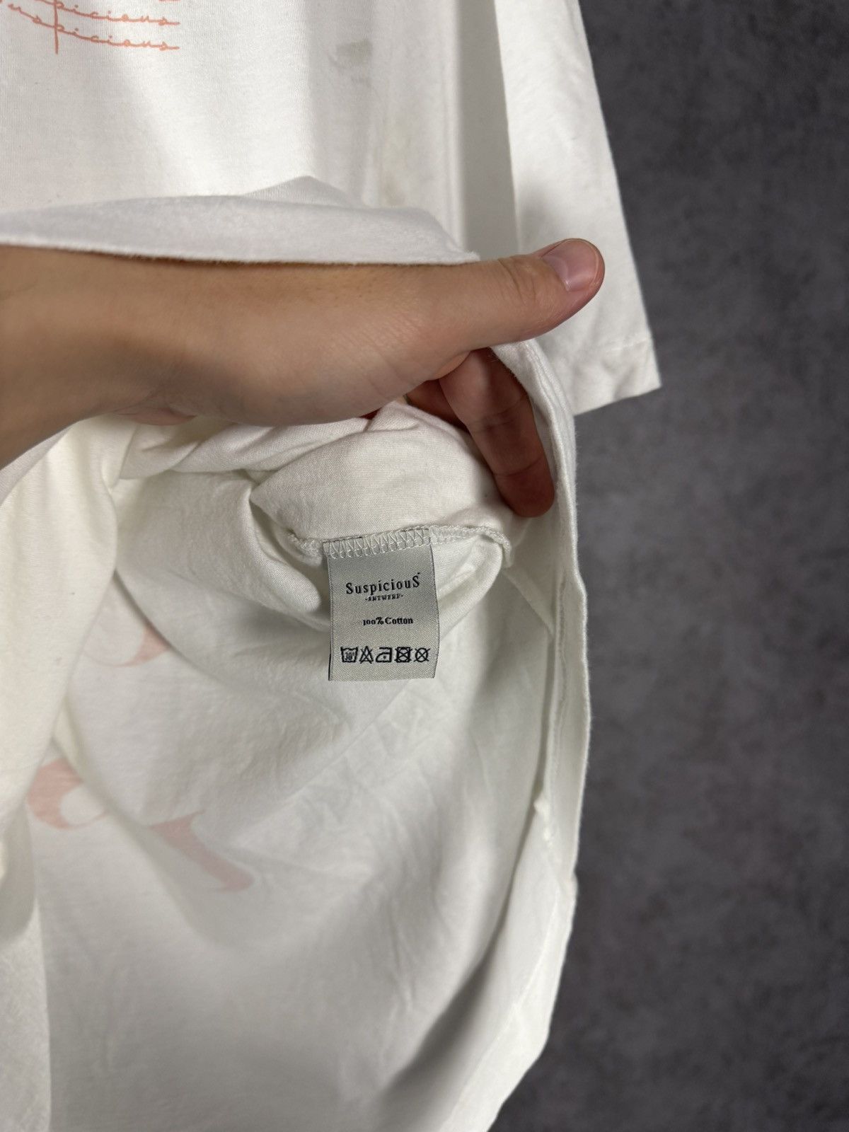 Suspicious Antwerp Suspicious Antwerp designer overprinted tee Size US L / EU 52-54 / 3 - 6 Thumbnail