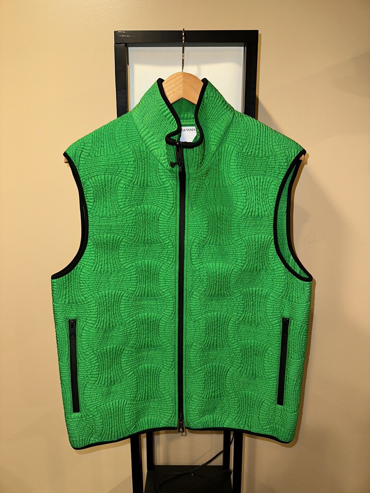 Bottega Veneta Bottega Veneta Green Inrecciato Padded Shell Gilet Vest Size US S / EU 44-46 / 1 - 5 Thumbnail