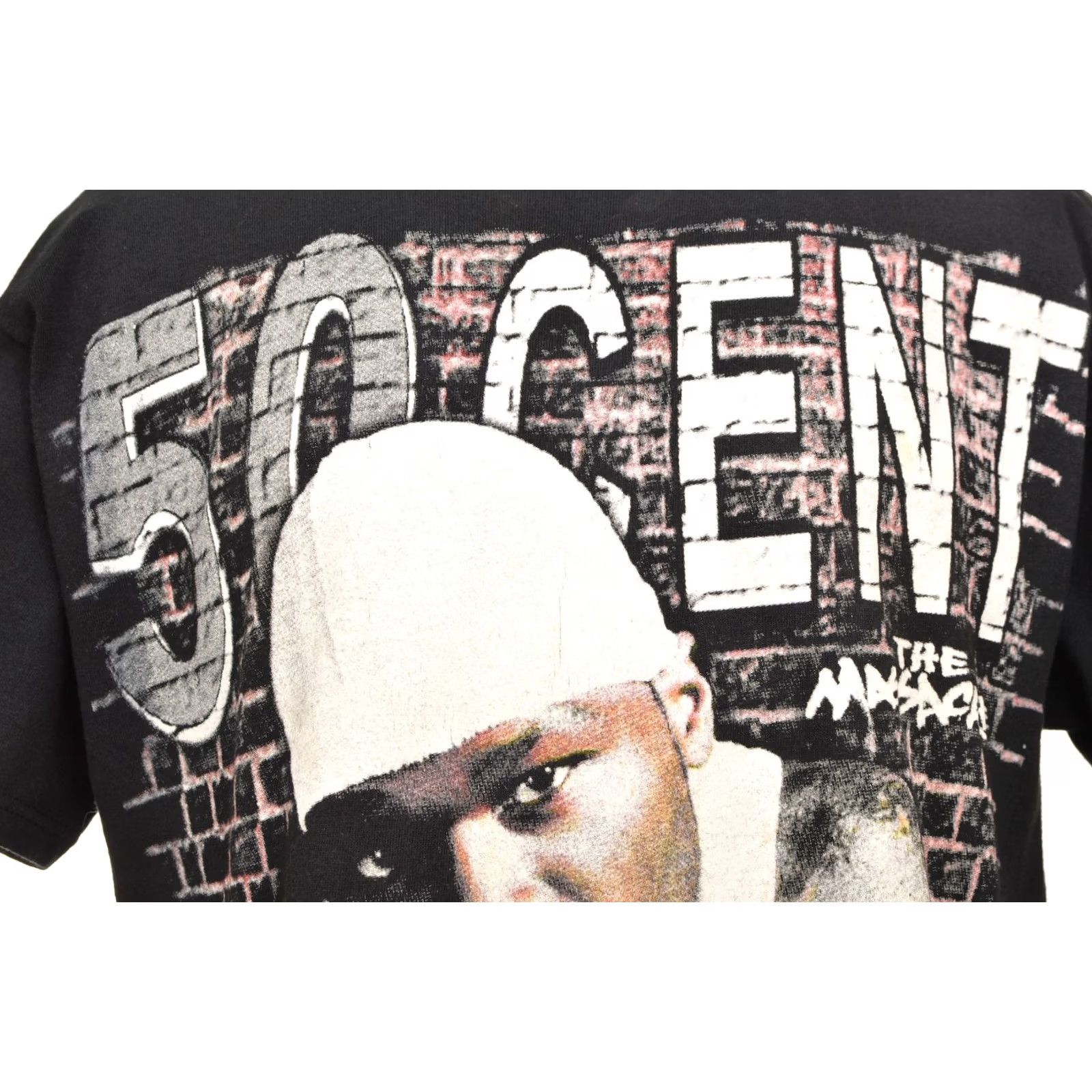 Fruit Of The Loom Fruit of the Loom 50 Cent The Massacre Vintage 2005 T-Shirt Size M Black Mens Short Sleeve 100% Cotton Tee Size US M / EU 48-50 / 2 - 2 Thumbnail