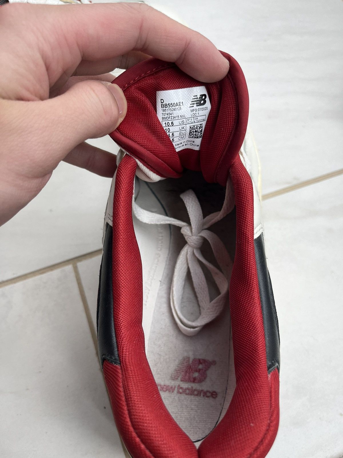 Aime Leon Dore × New Balance Aime Leon Dore New Balance 550 White Red (2020) Size US 10.5 / EU 43-44 - 6 Thumbnail