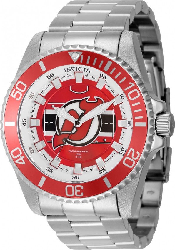Invicta × NHL NHL New Jersey Devils Quartz Red Dial Men's Watch Size ONE SIZE - 1 Thumbnail