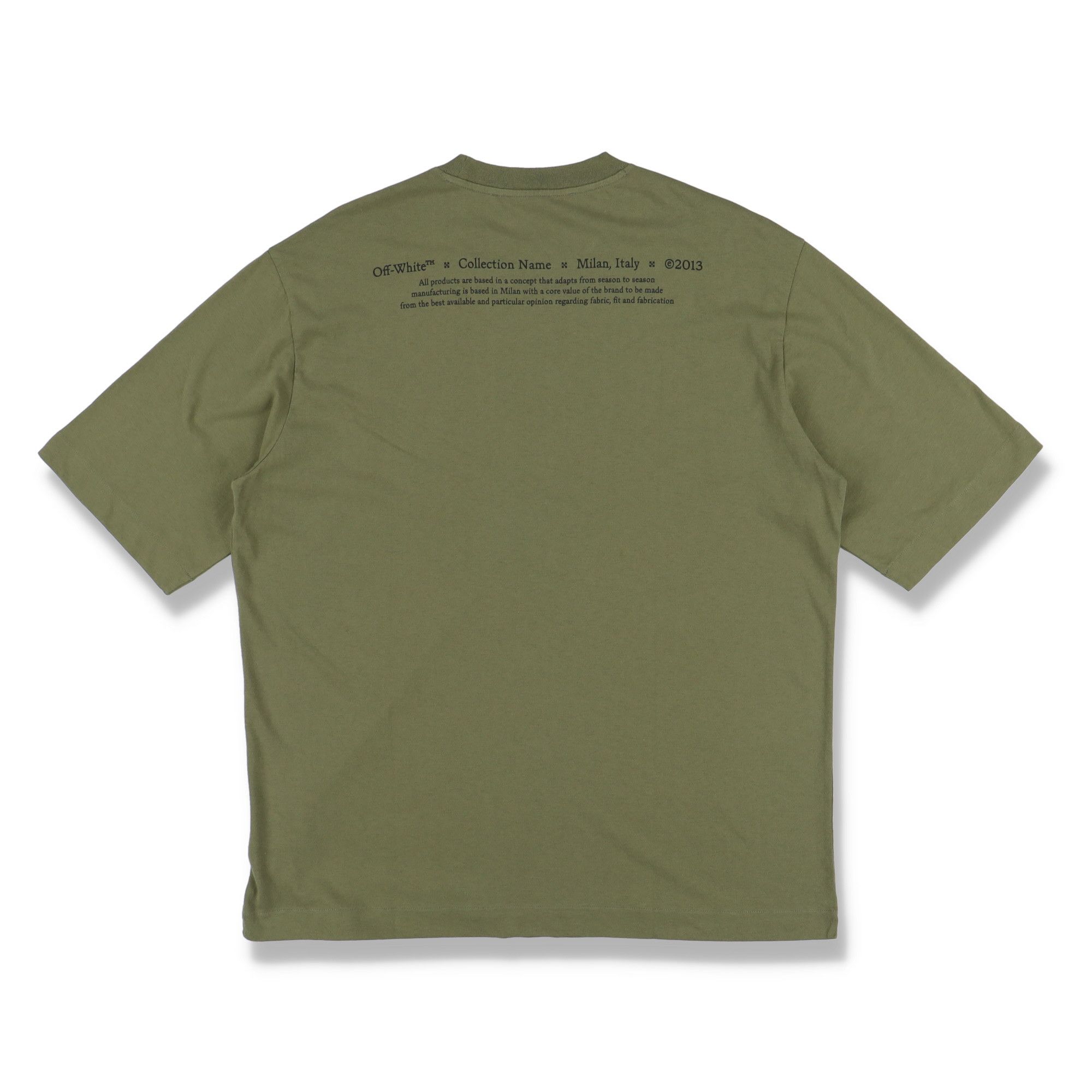 Off-White Green Caravaggio Boy Skate Oversized T-Shirt Size US XXS / EU 40 - 7 Thumbnail