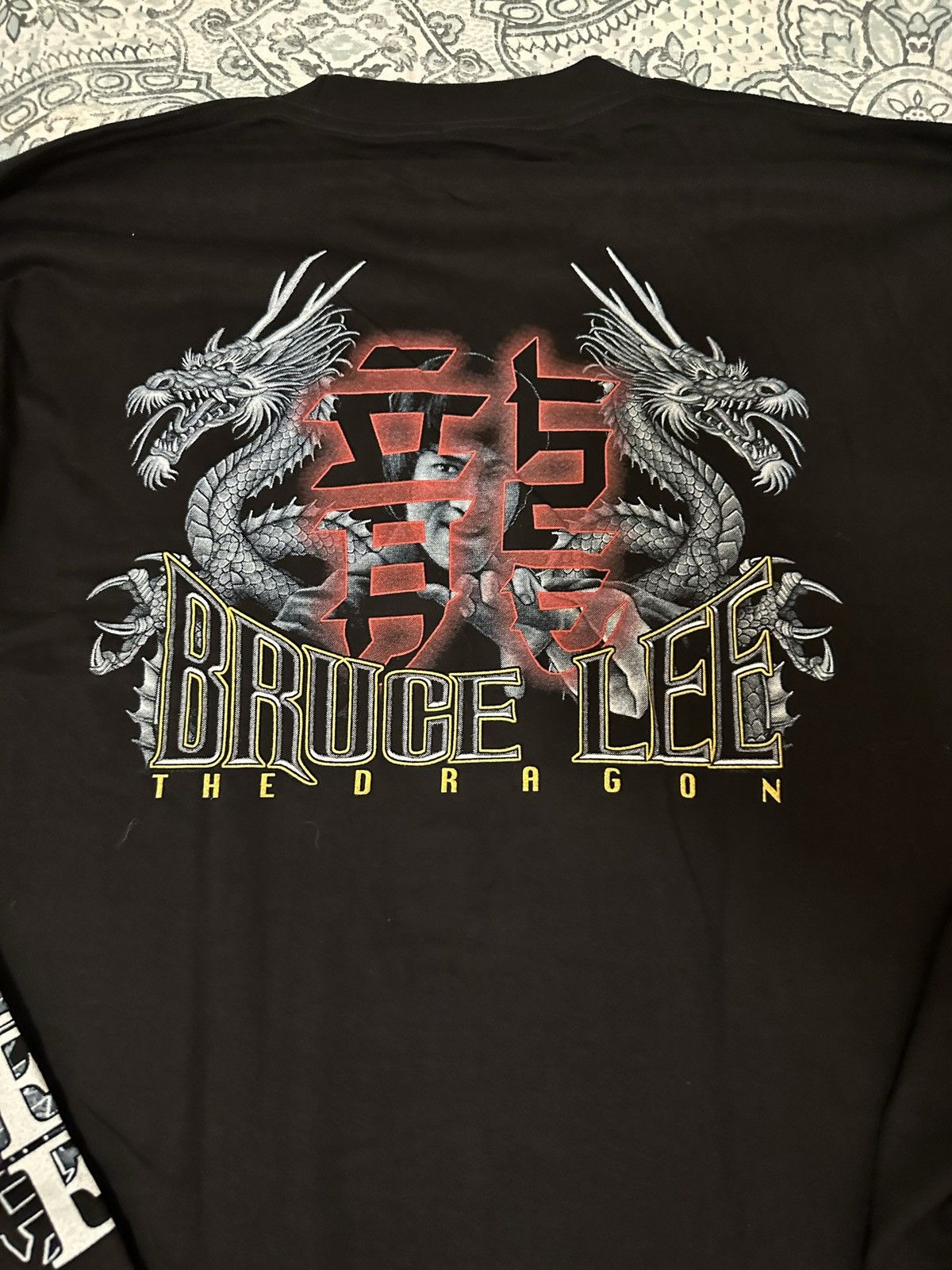 Vintage Vintage 90s single stitch Bruce Lee the dragon long sleeve Size US XL / EU 56 / 4 - 13 Thumbnail