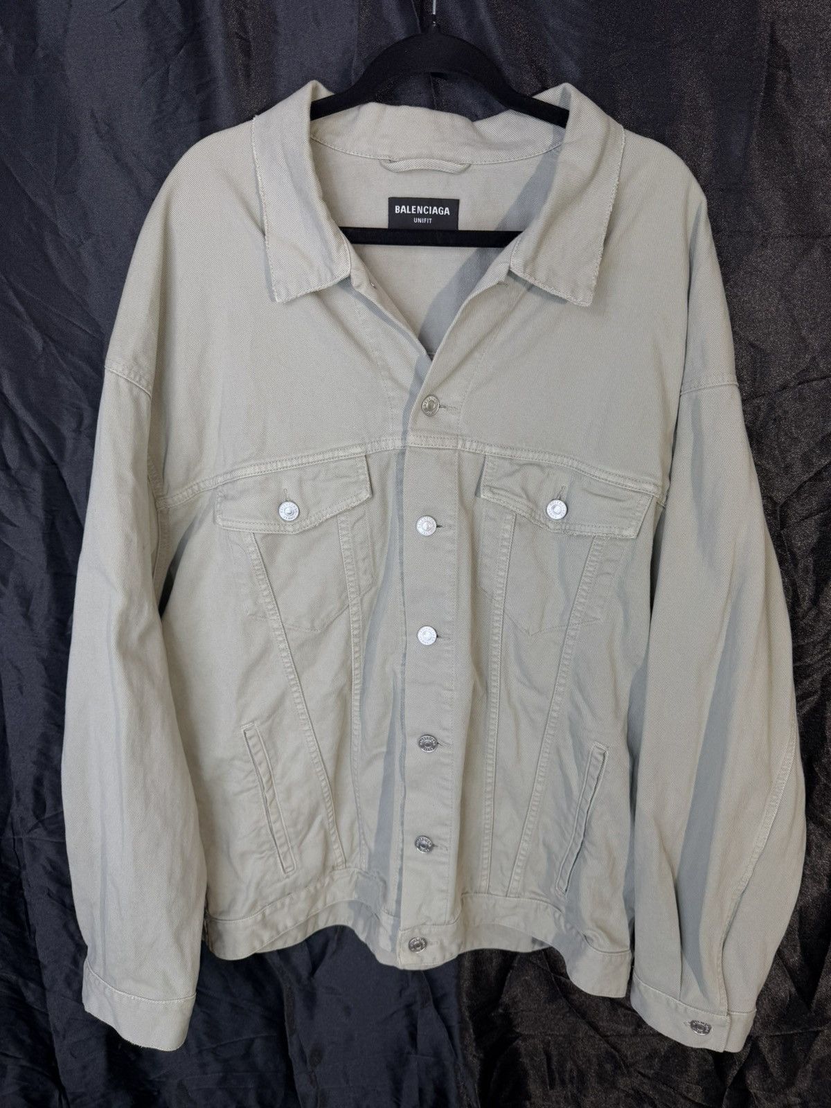 Balenciaga Balenciaga denim jacket light green / grey Size US XL / EU 56 / 4 - 1 Thumbnail