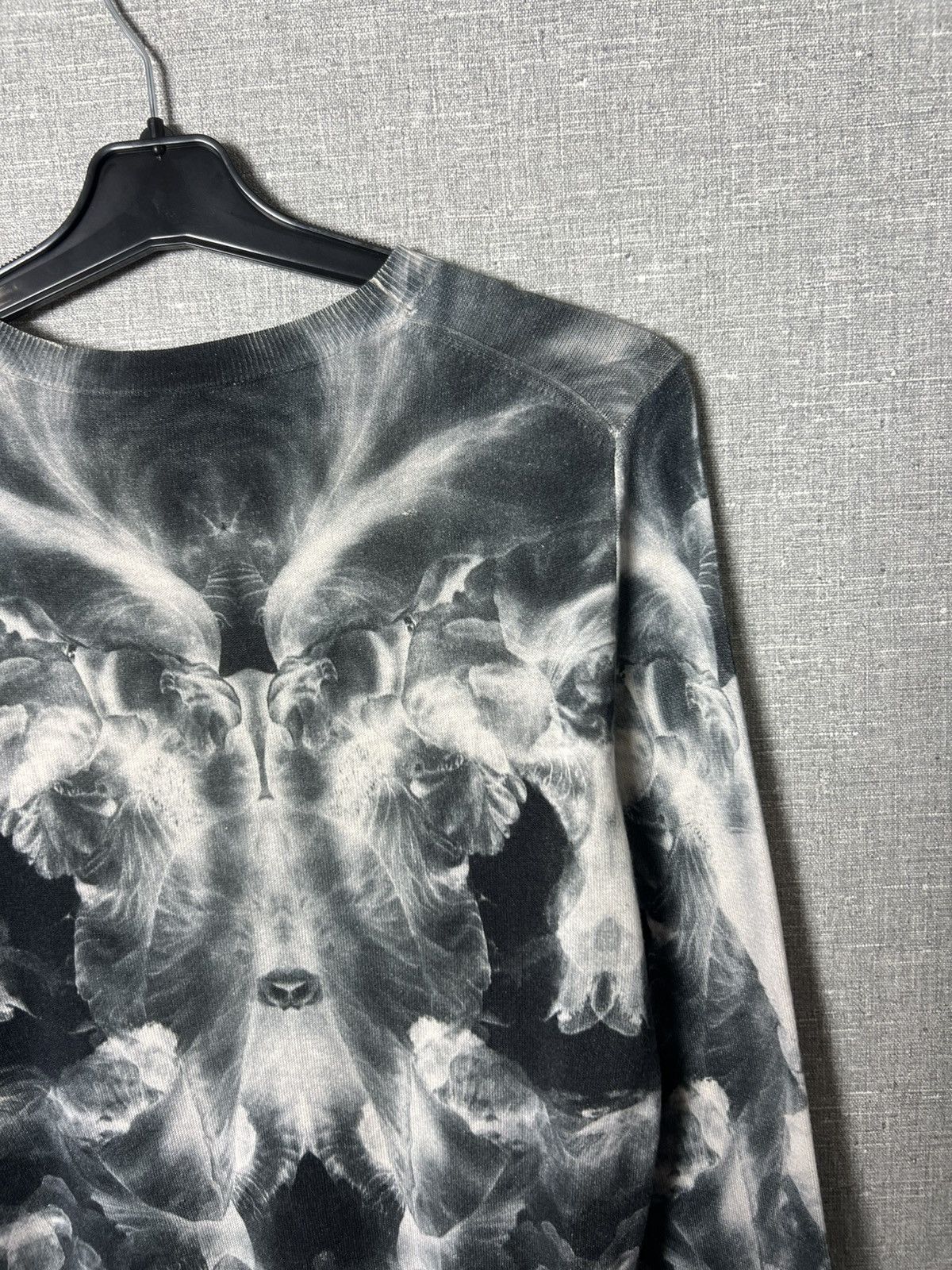 Alexander McQueen Alexander McQueen Trompe L’Oeil All Over Print Silk Sweater Size L / US 10 / IT 46 - 12 Thumbnail