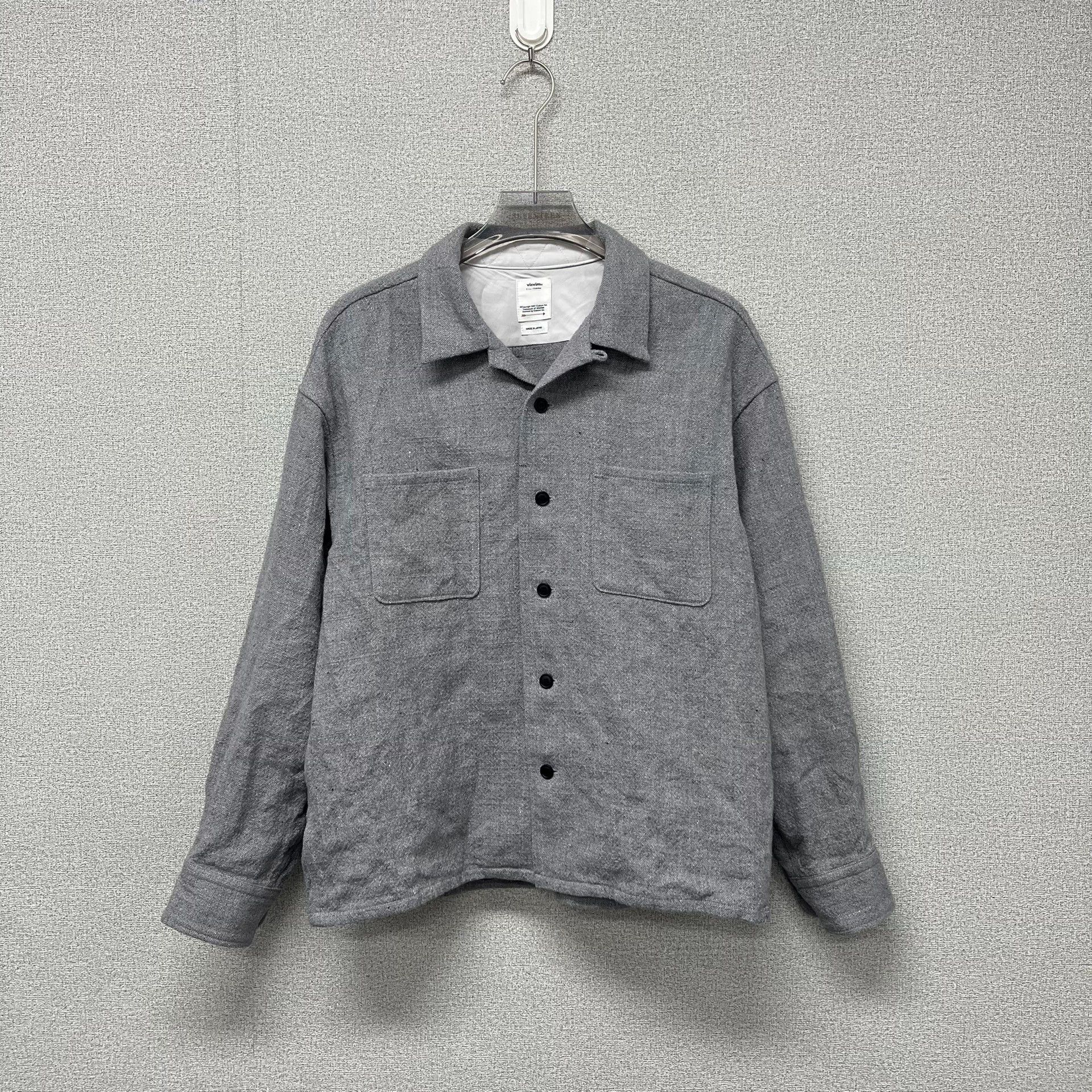 Visvim Visvim's new grey Cuba collared button-up long-sleeved shirt Size US M / EU 48-50 / 2 - 1 Thumbnail