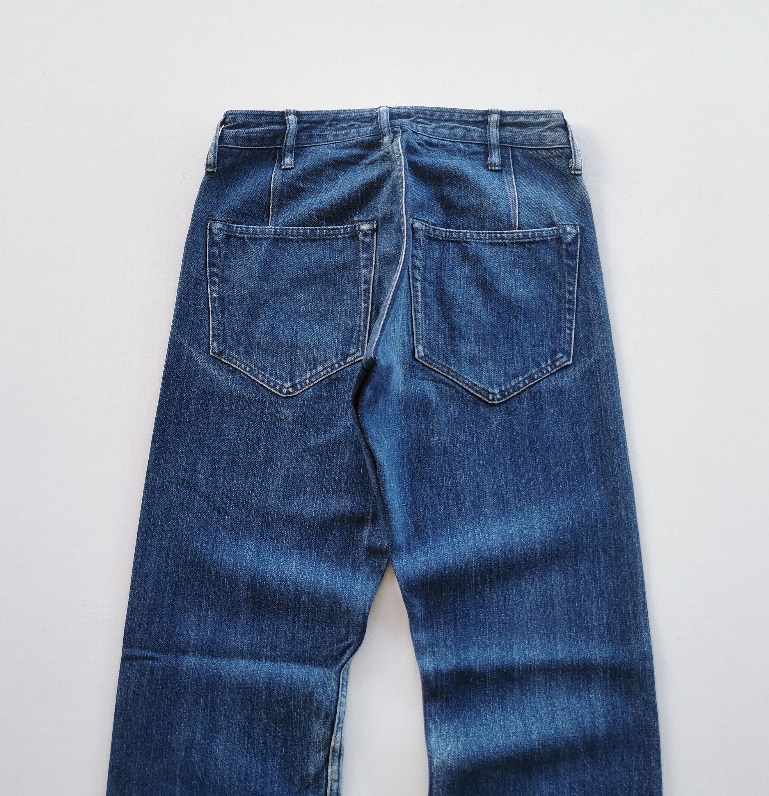 Margaret Howell MHL Canton Overalls Worker Selvedge Denim Size US 27 - 3 Thumbnail