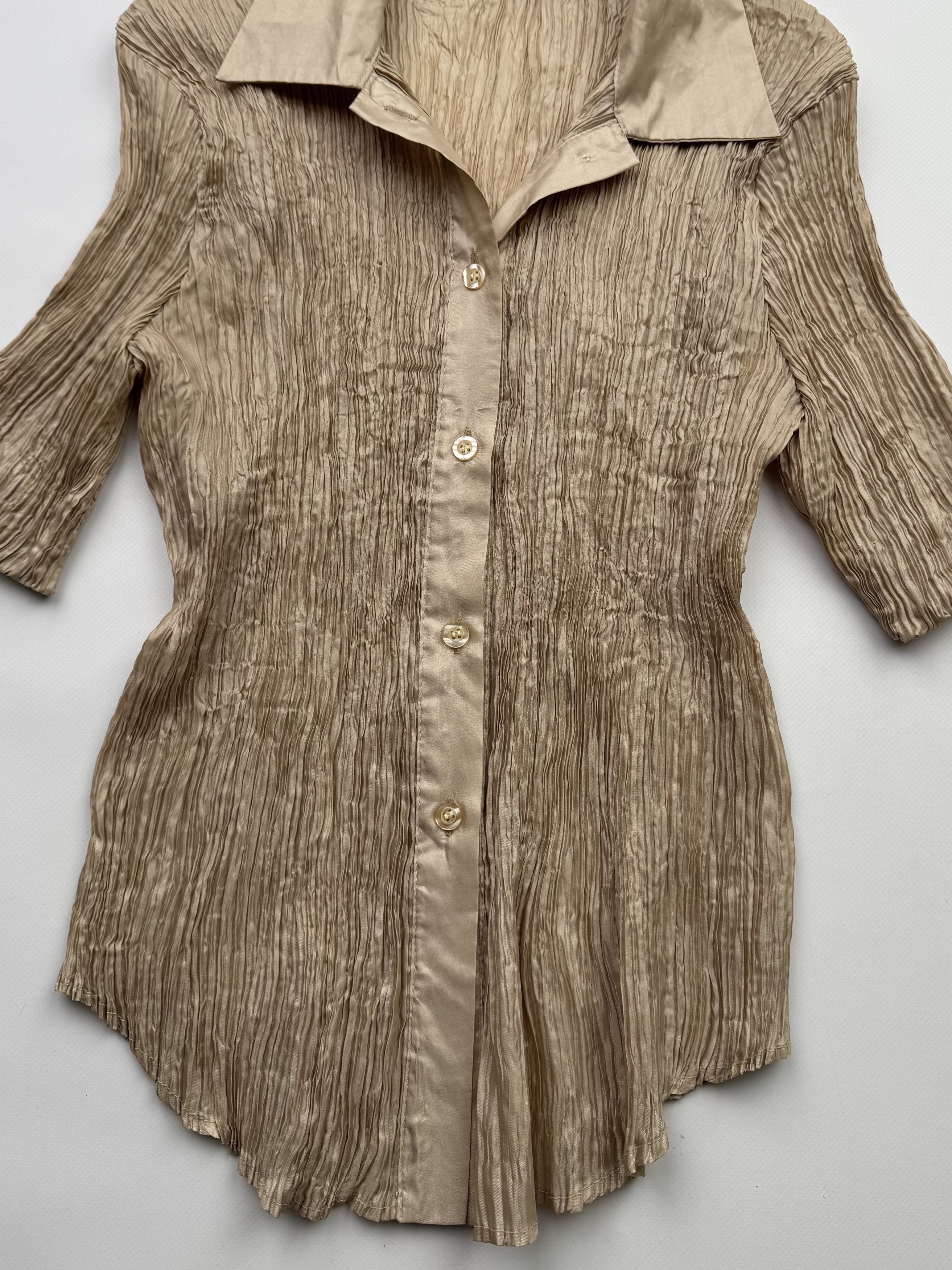Vintage Vintage Plisse Blouse B267(V227)E2 Size M / US 6-8 / IT 42-44 - 2 Thumbnail
