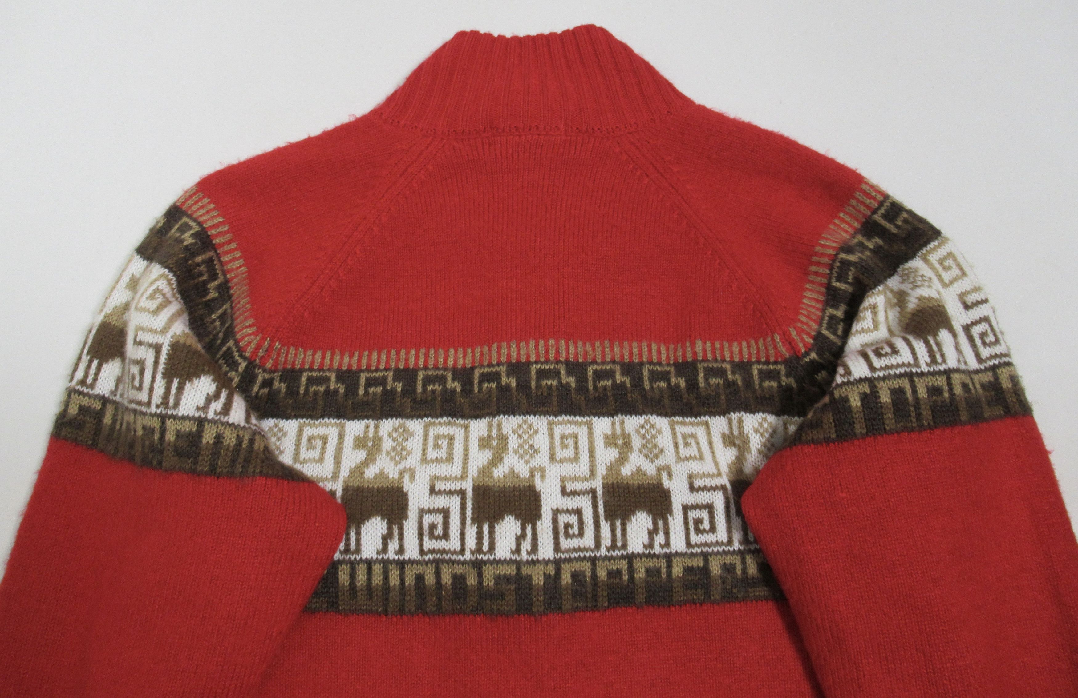 Supreme Supreme Men's Chullo Windstopper® Zip Up Sweater Red Size L Size US L / EU 52-54 / 3 - 6 Thumbnail