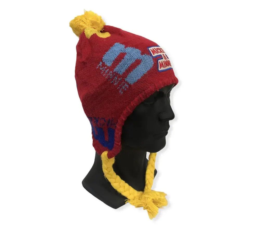 Disney × Mickey Mouse Vintage Mickey Mouse Cartoon Earflap Beanie Hat Size ONE SIZE - 3 Thumbnail