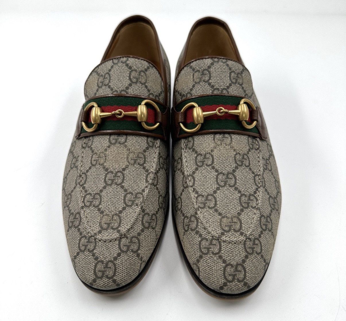Gucci Gucci/Horsebit GG Monogram Loafers K12 Size US 9.5 / IT 39.5 - 2 Thumbnail