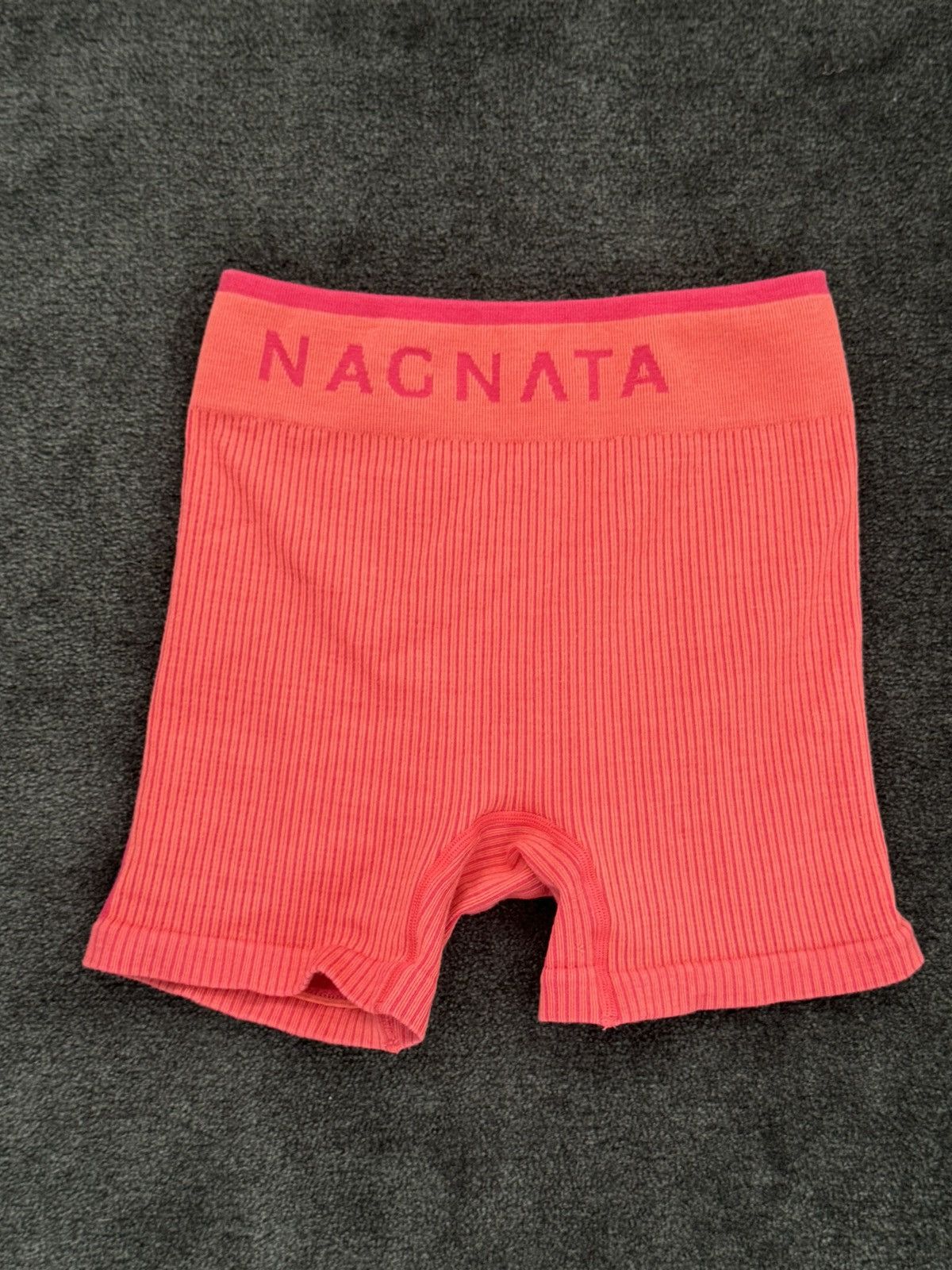Designer Nagnata ribbed bike shorts Size 25" / US 0 / IT 36 - 2 Thumbnail