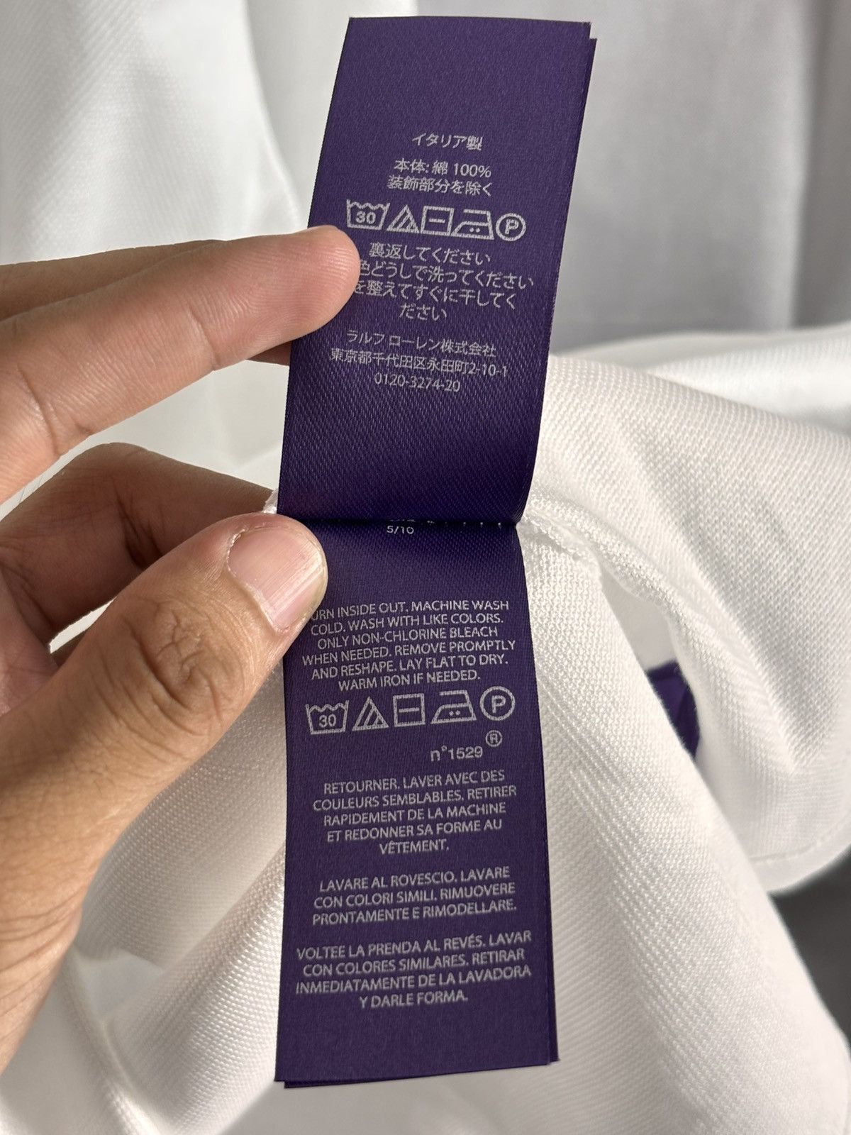 Ralph Lauren Purple Label Ralph Lauren Purple Label Long Sleeve Size US XL / EU 56 / 4 - 5 Thumbnail