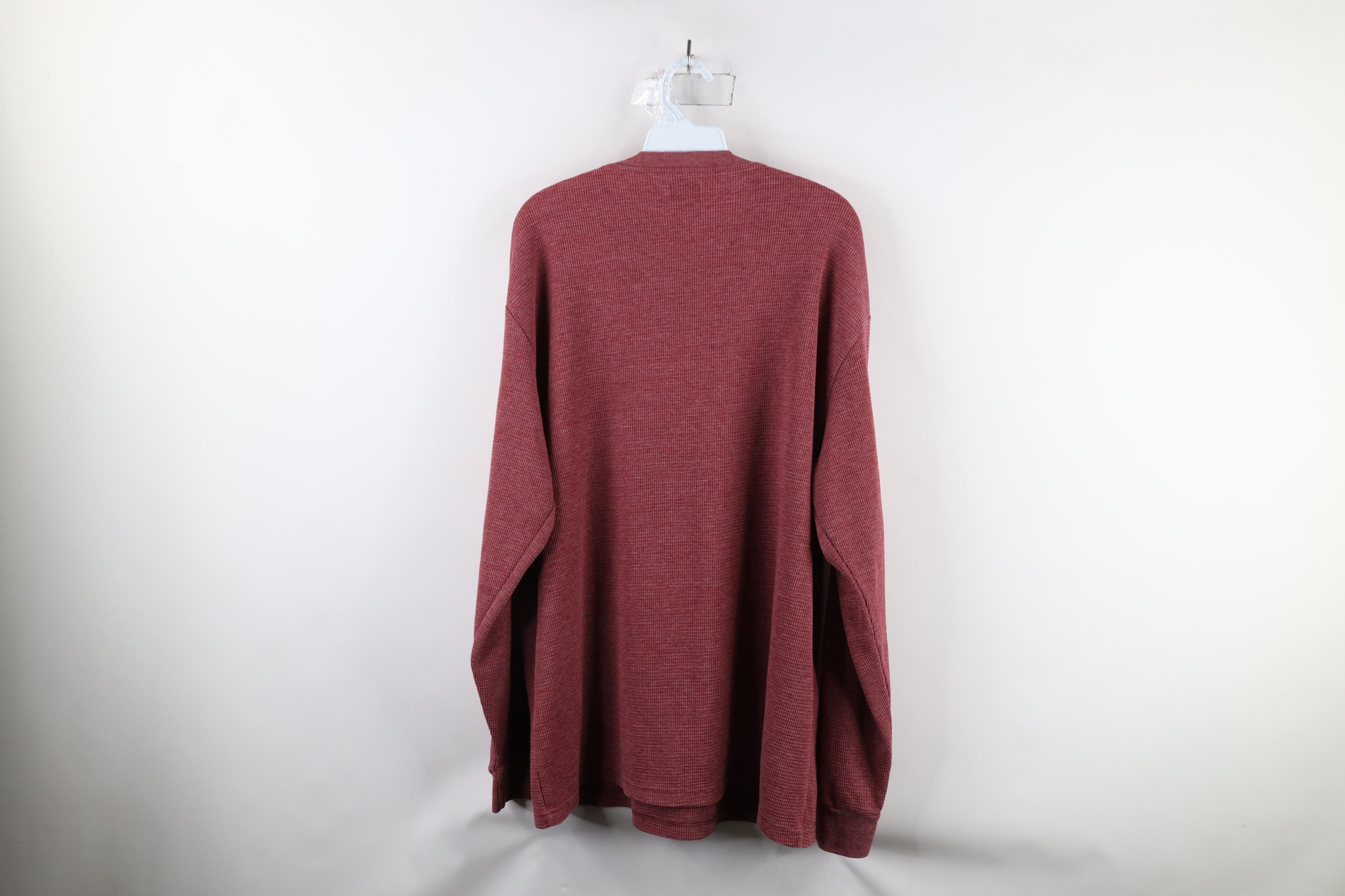 Vintage Vintage Streetwear Waffle Knit Long Sleeve Henley T-Shirt Size US XXL / EU 58 / 5 - 8 Thumbnail