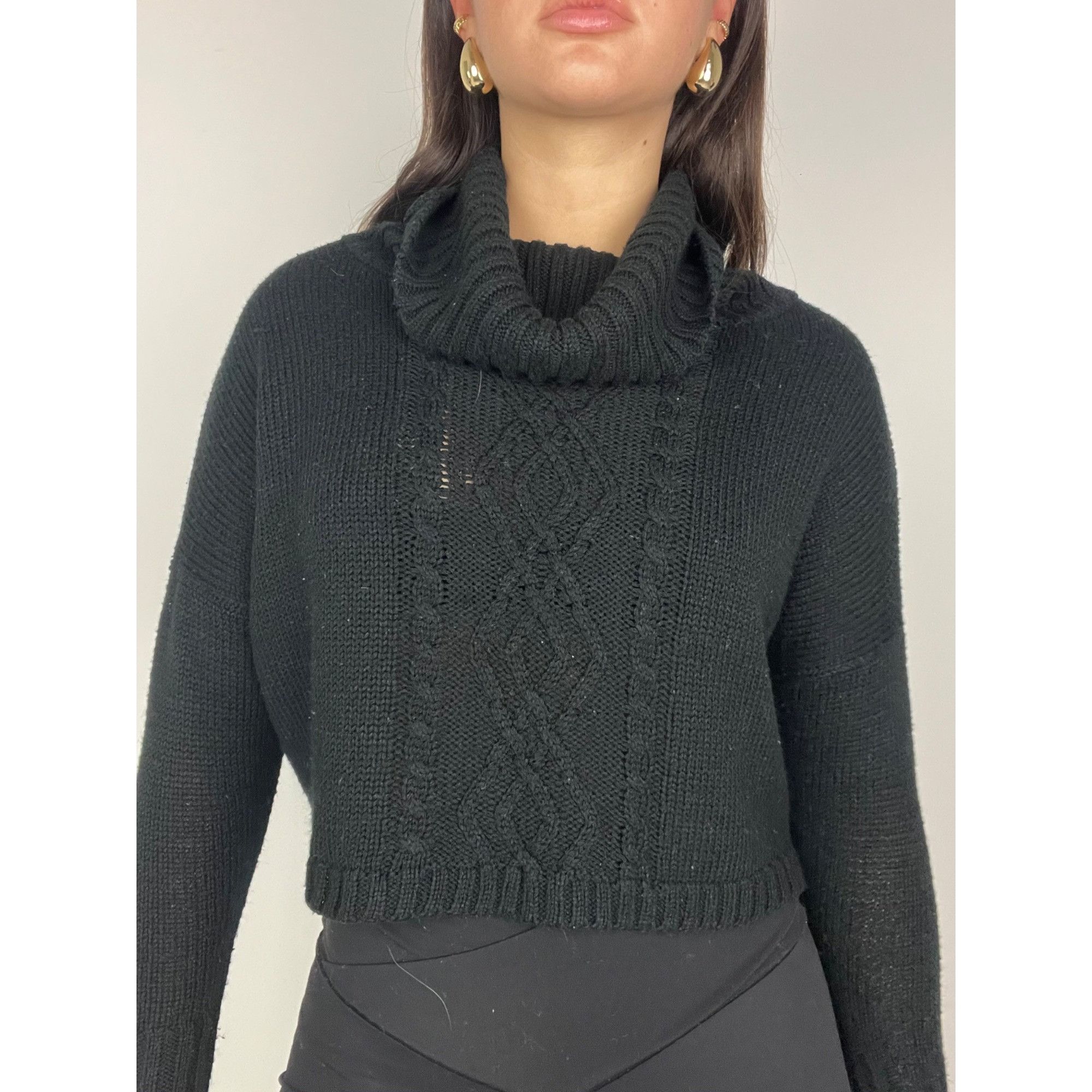 Other XS Black Cropped Turtleneck Size XS / US 0-2 / IT 36-38 - 4 Thumbnail