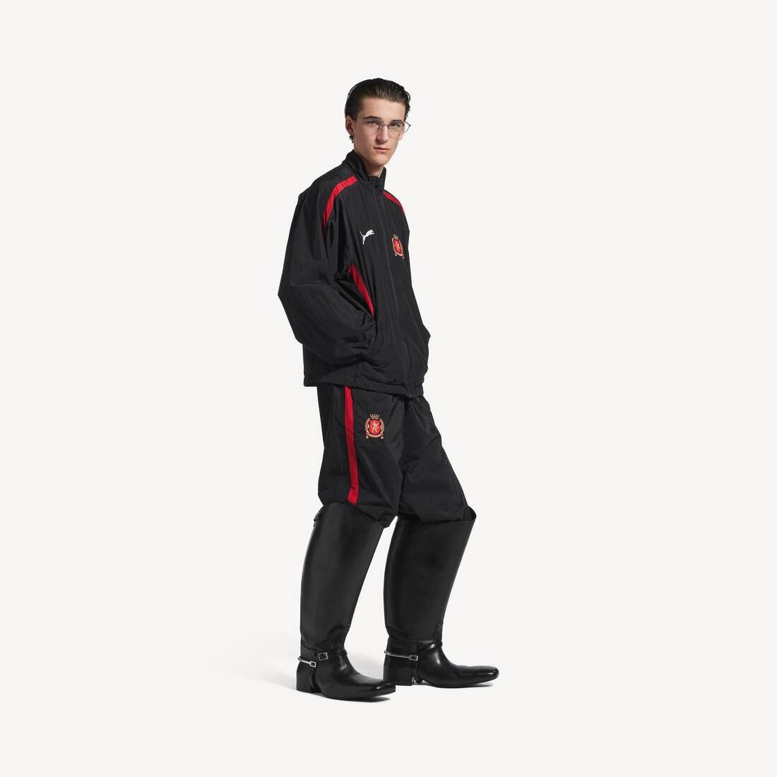 Balenciaga × Puma o1tr1nto0326 Large Tracksuit Pants in Black/Red Size US 32 / EU 48 - 2 Thumbnail