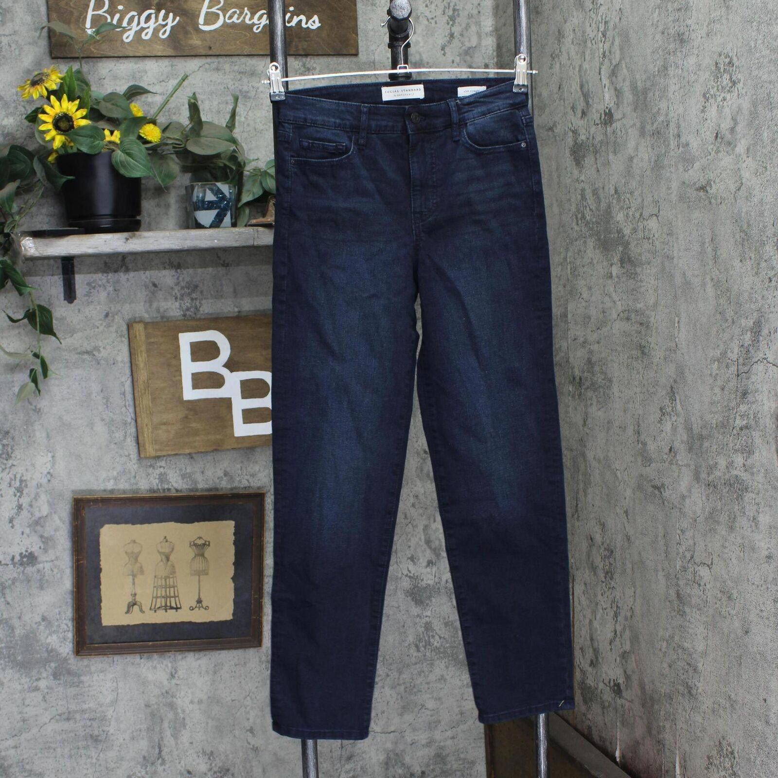 Sanctuary NEW Social Standard by Sanctuary Straight Leg Jeans Blue 2 Size 26" / US 2 / IT 38 - 1 Thumbnail