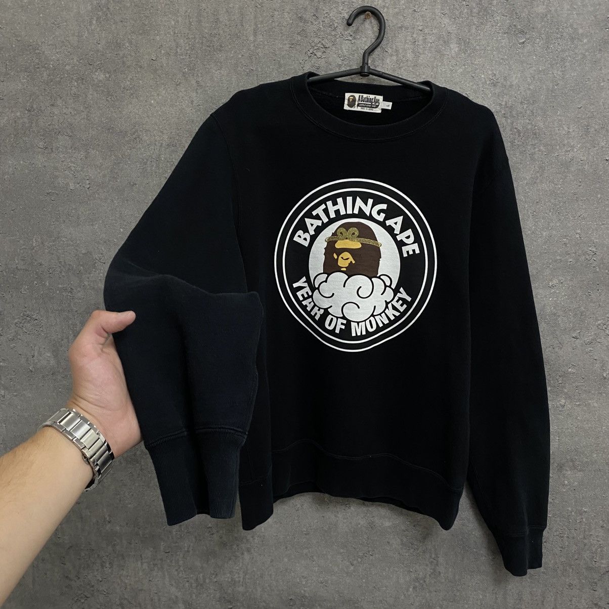 Bape Bathing Ape Sweatshirt BAPE Crewneck Black Sweater Big Logo Size US L / EU 52-54 / 3 - 2 Thumbnail