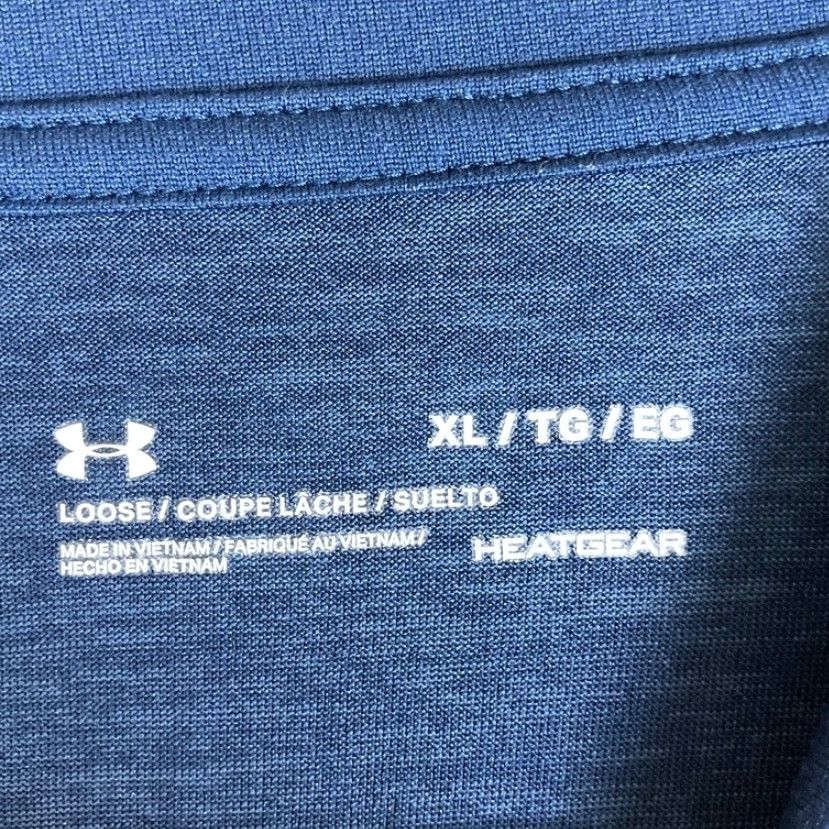 Under Armour Under Armour Mens Shirt Blue 1/4 Zip Tech Heat Gear Mock Neck Pullover XL Size US XL / EU 56 / 4 - 6 Thumbnail
