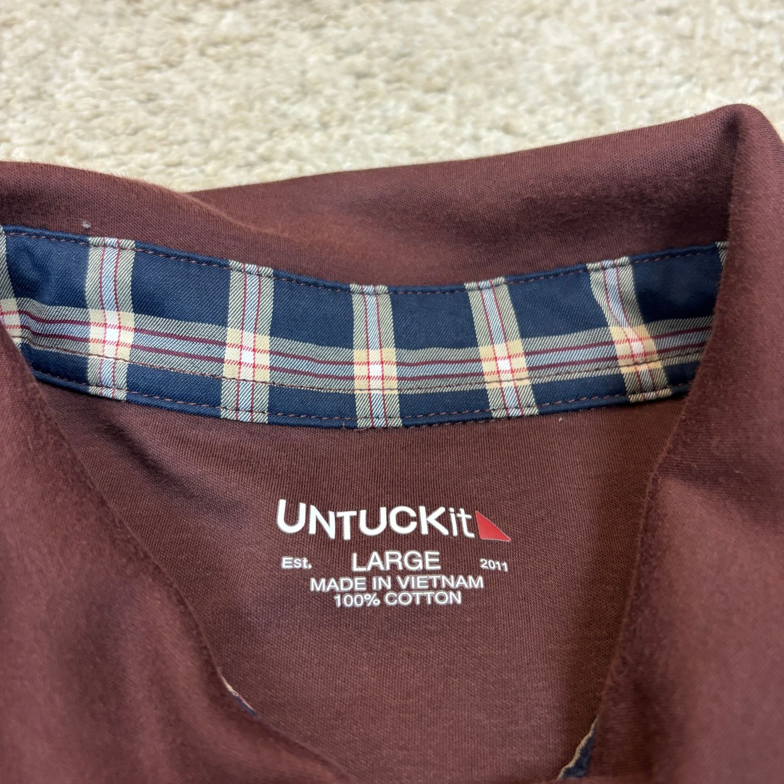 UNTUCKit Untuckit Damaschino Shirt Placket Long Sleeve Large Size US L / EU 52-54 / 3 - 4 Thumbnail