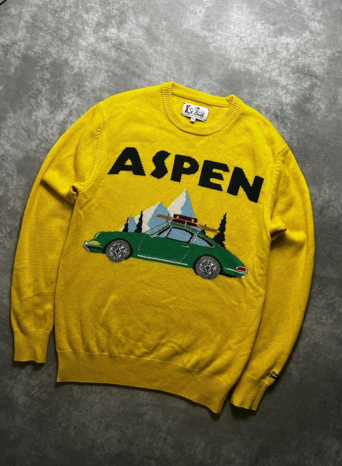 Vintage Vintage Aspen Wool Blend Sweater Retro Ski Car Graphic M Size US M / EU 48-50 / 2 - 4 Thumbnail