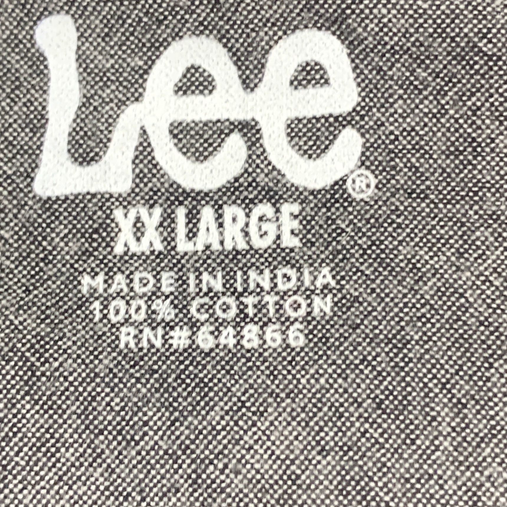 Lee Lee Mens Pullover 3 Button Shirt Gray White Stripe Size XXL Short Sleeve Shirt Mens Regular Size 2XL Gray Striped Casual Workwear Size US XXL / EU 58 / 5 - 7 Thumbnail