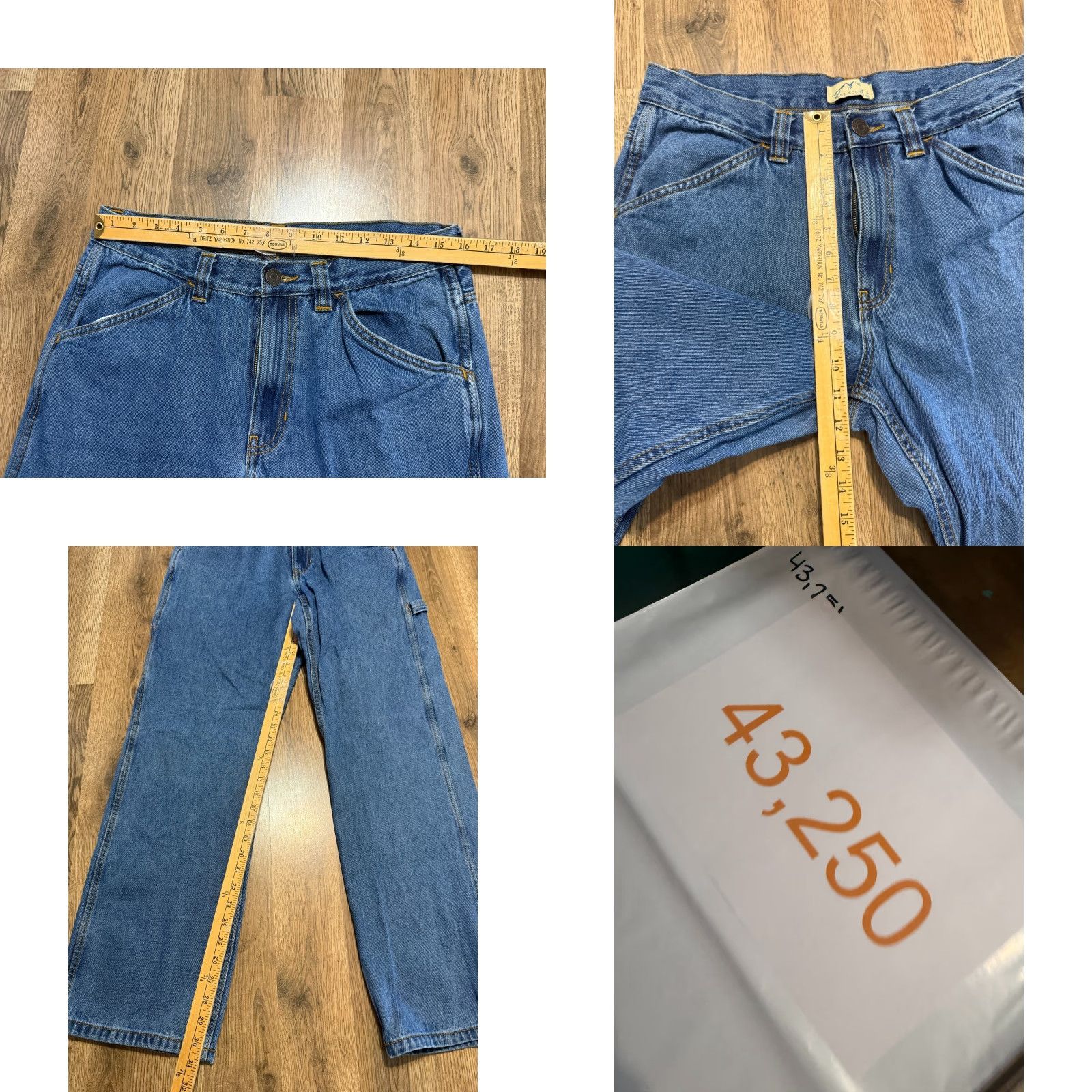 The Mountain VINTAGE? No — Blue Mountain Jeans Mens Size 34x34 Blue Denim Straight Leg 5-Pocket Pockets Beltless Zip Inseam 34 Adult Mens Size US 34 / EU 50 - 8 Thumbnail